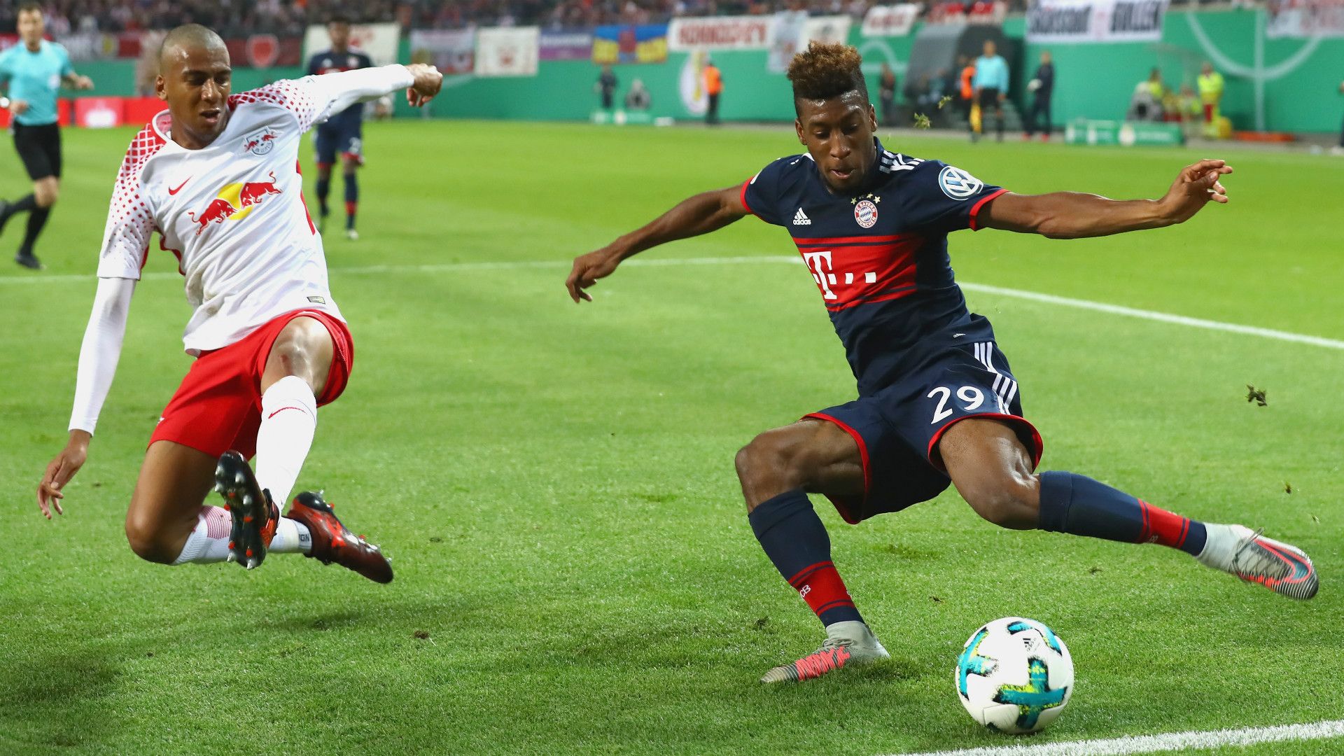 BERNARDO RB LEIPZIG KINGSLEY COMAN BAYERN MÜNCHEN GERMAN CUP DFB POKAL 25102017