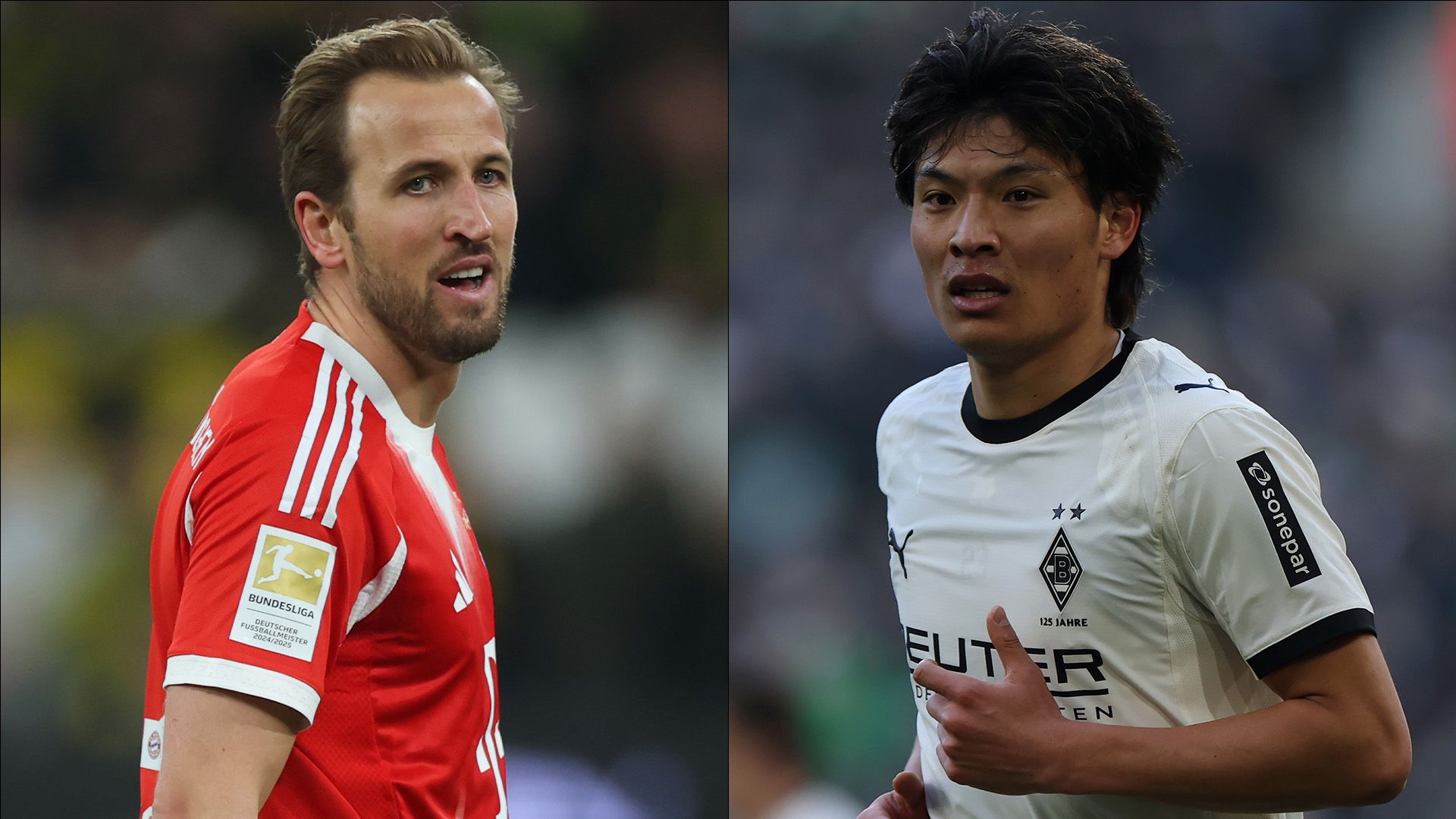 Harry Kane Bayern Shuto Machino Borussia Monchengladbach