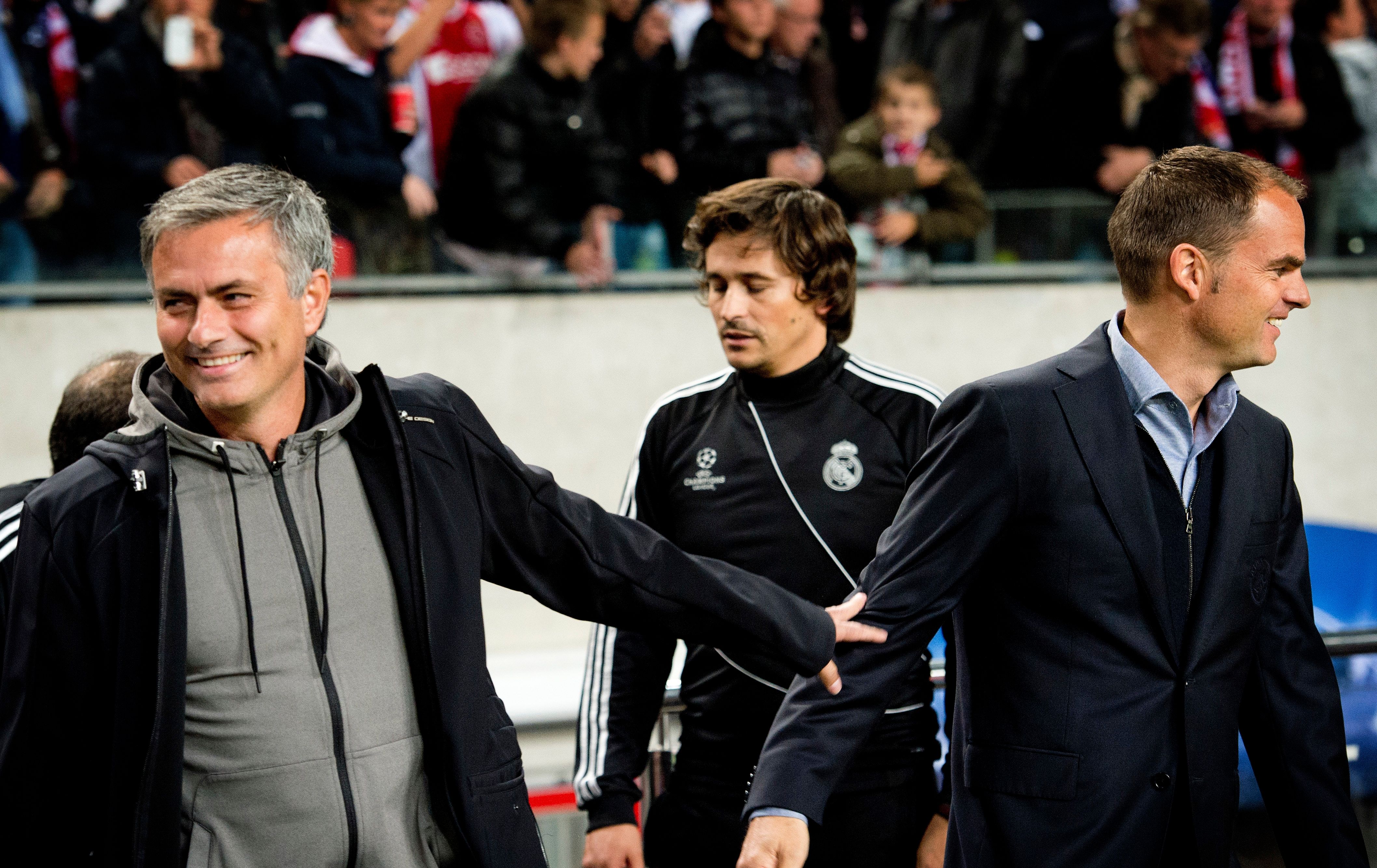 Ajax Real Madrid Jose Mourinho Frank De Boer 10/03/12