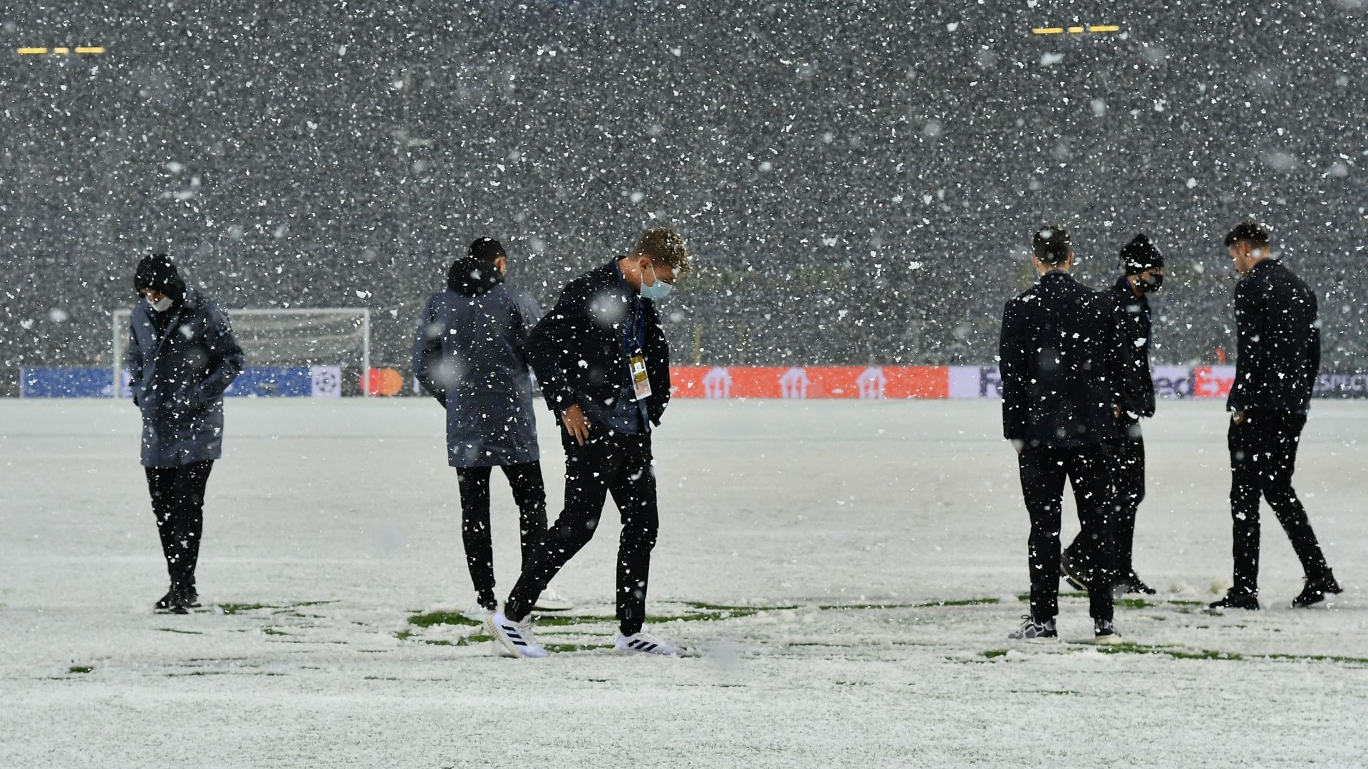 Gewiss Stadium snow Atalanta Villarreal
