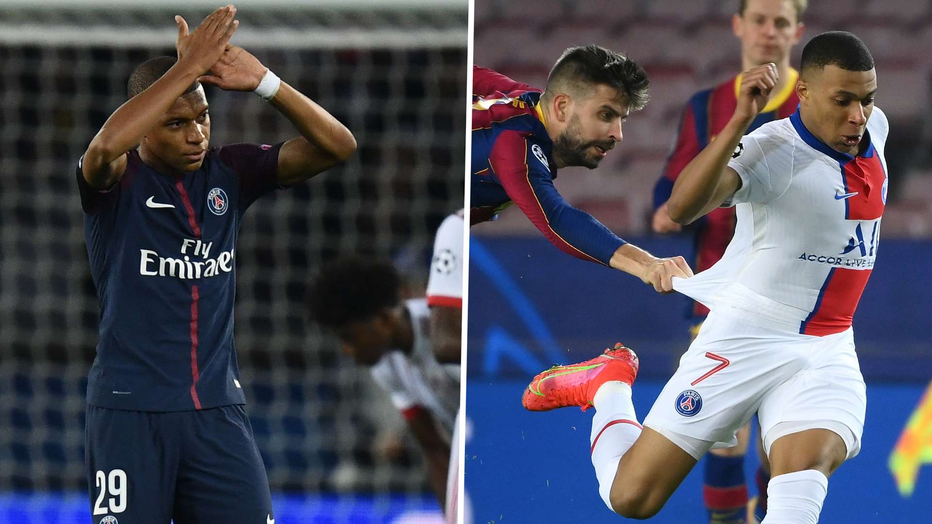 PSG Mbappé Ligue des champions Bayern 2017 Barça 2021