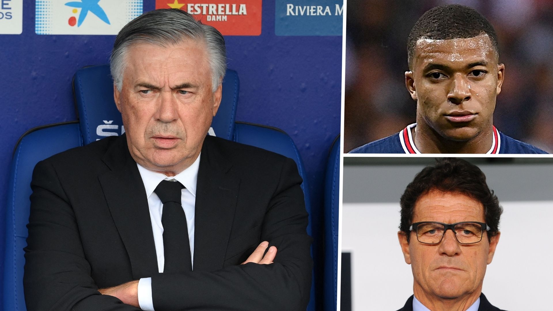 Carlo Ancelotti, Kylian Mbappe, Fabio Capello