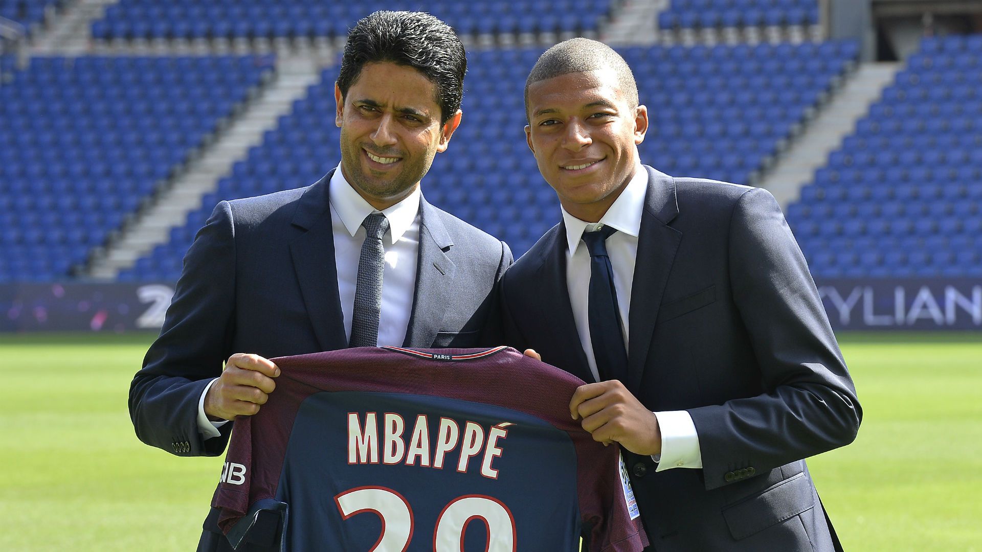 Nasser El Khelaifi Kylian Mbappe PSG