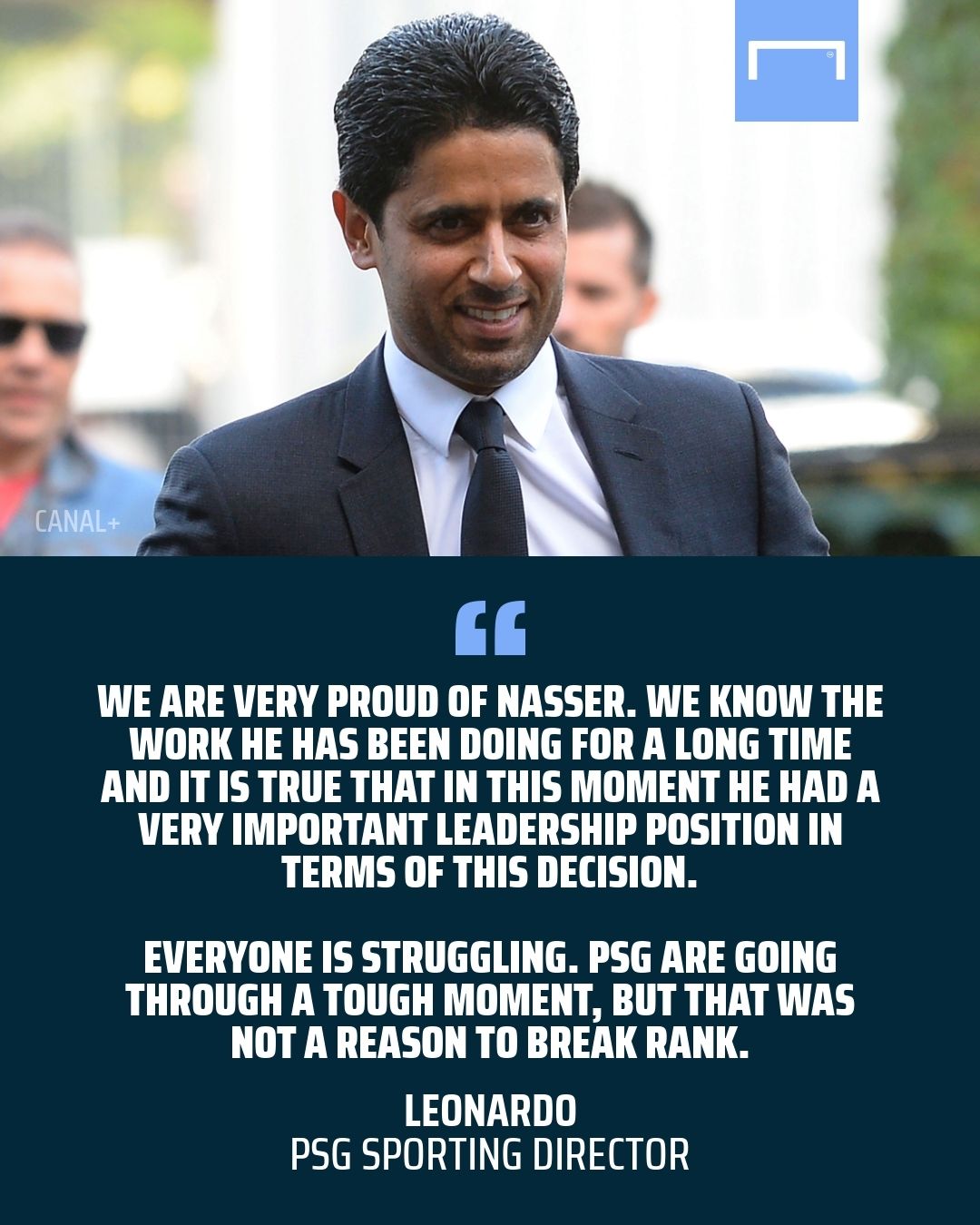Nasser Al-Khelaifi PSG quote GFX