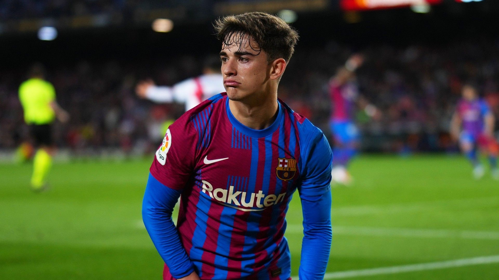 Gavi Barcelona vs Rayo Vallecano La Liga 2021-22