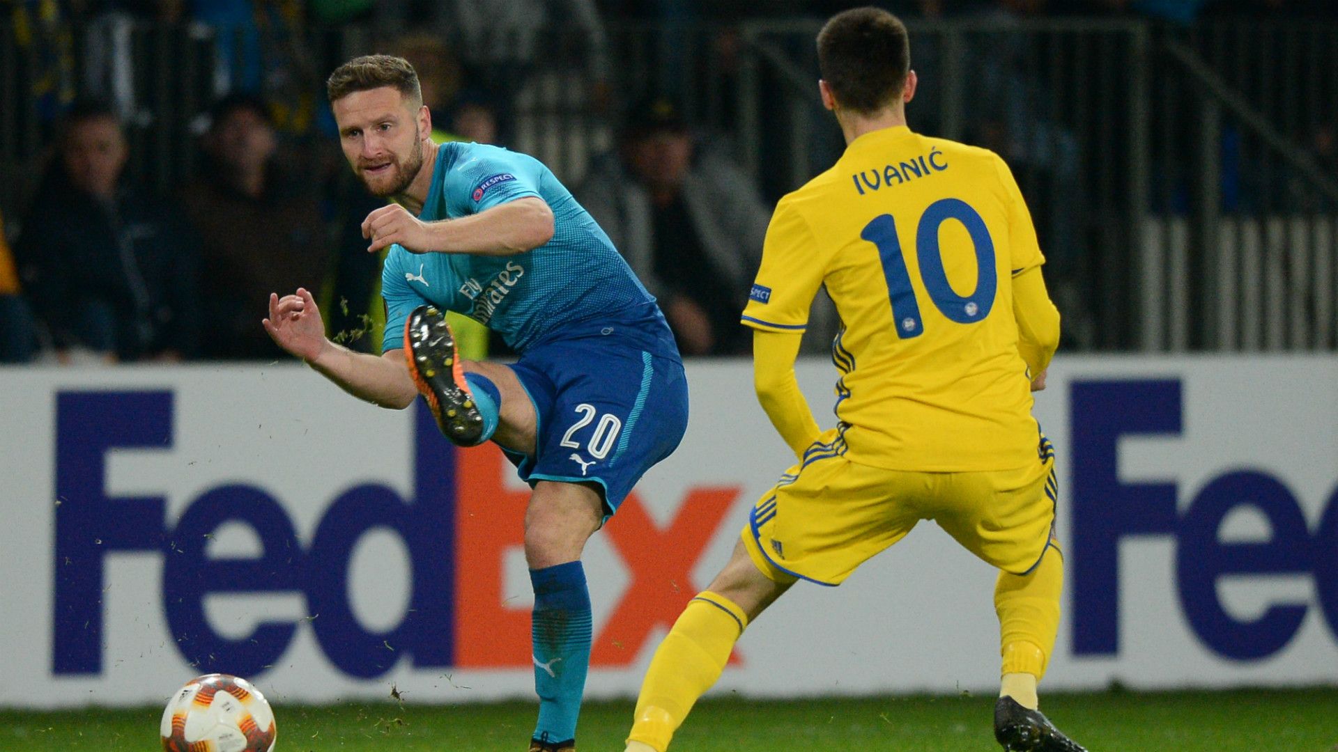 Shkodran Mustafi BATE Arsenal Europa League