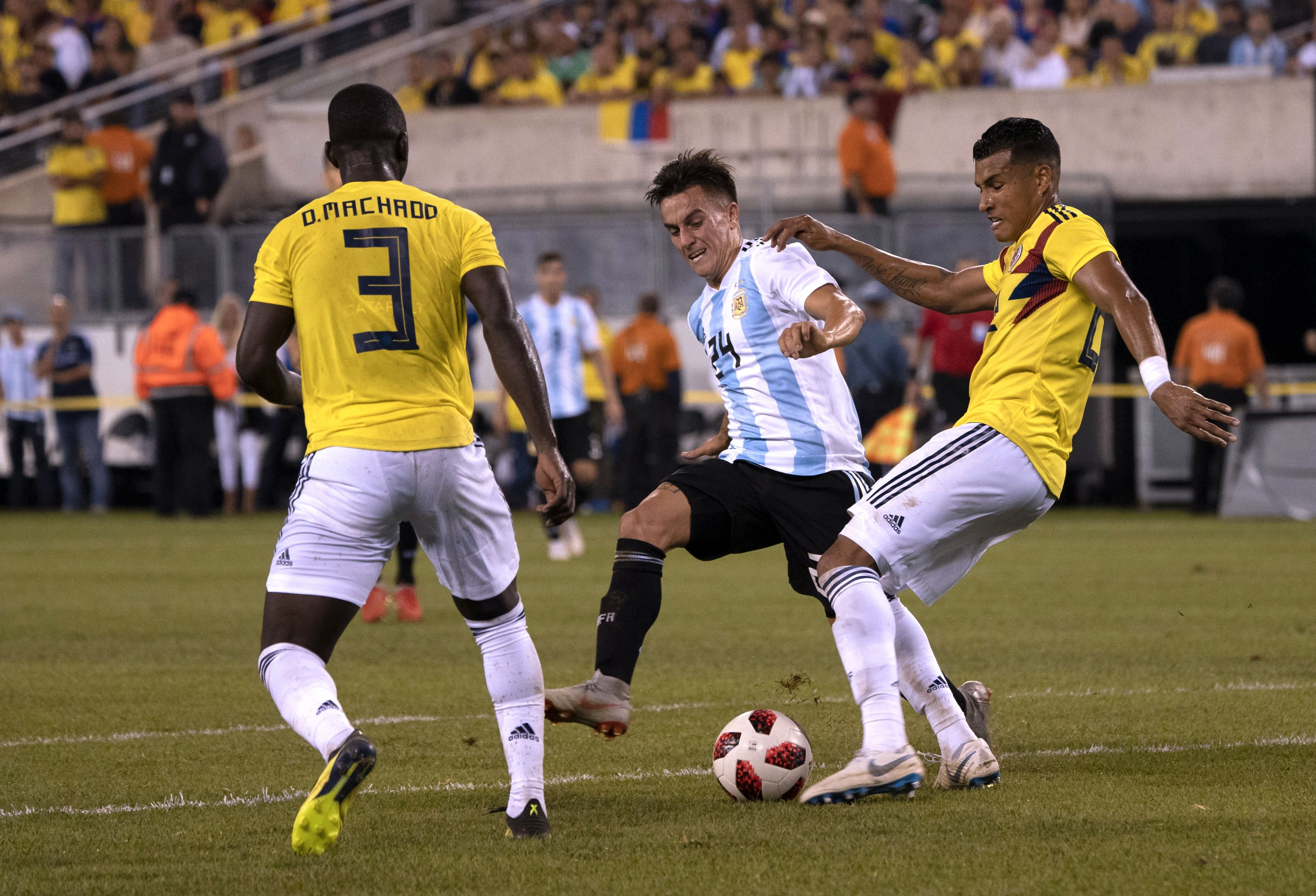 Deiver Machado, Jeison Murillo Colombia Argentina Amistoso 2018
