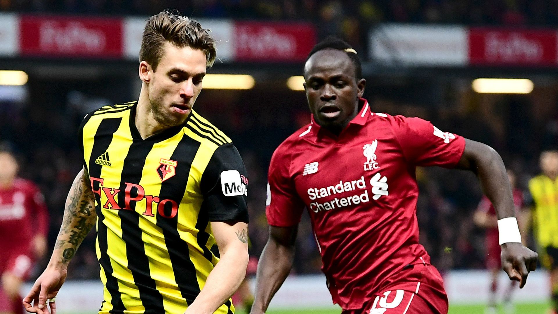 Kiko Femenia Sadio Mane Watford Liverpool 2018-19