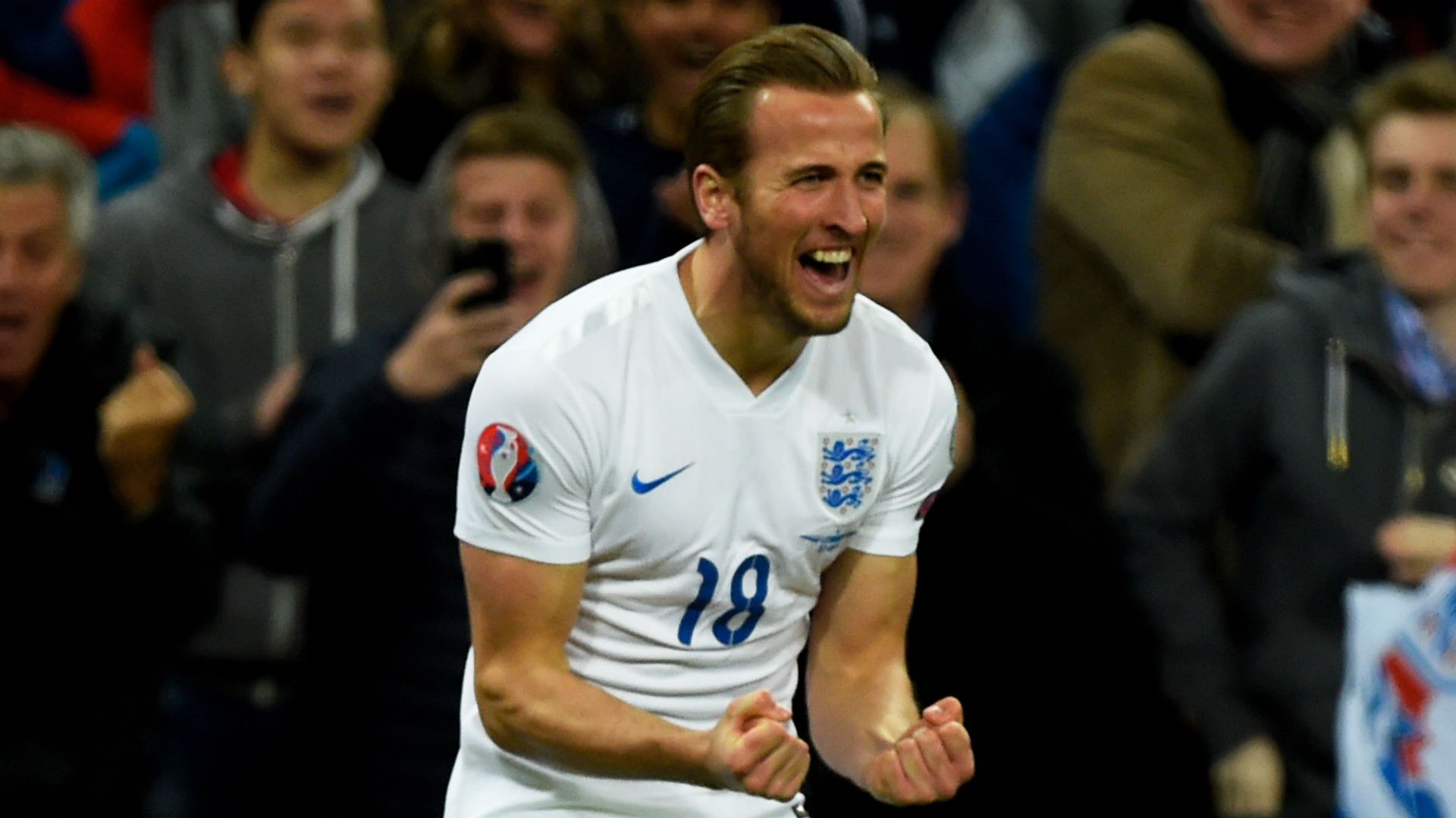 Harry Kane Euro 2016 qualifying England v Lithuania 270315