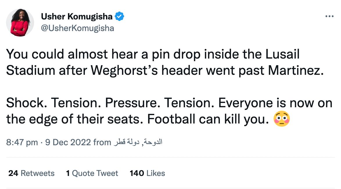 Weghorst Netherlands first goal 2022 Twitter