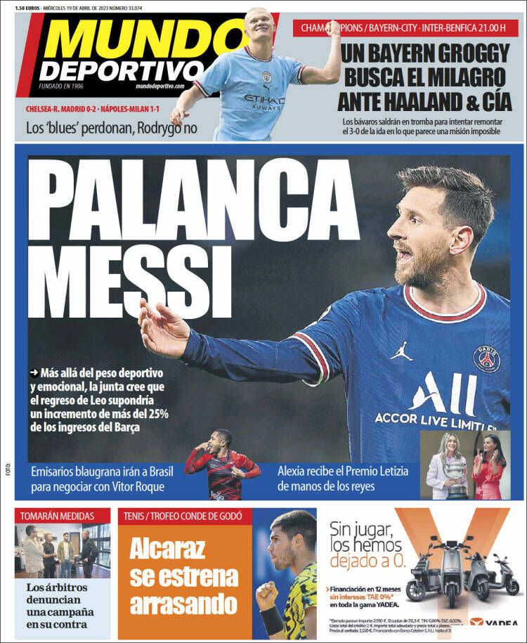 Las portadas 19 de abril 2023