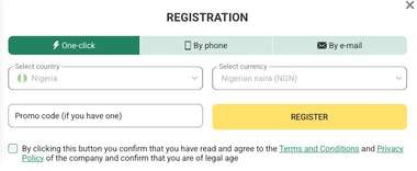 BetWinner Registration