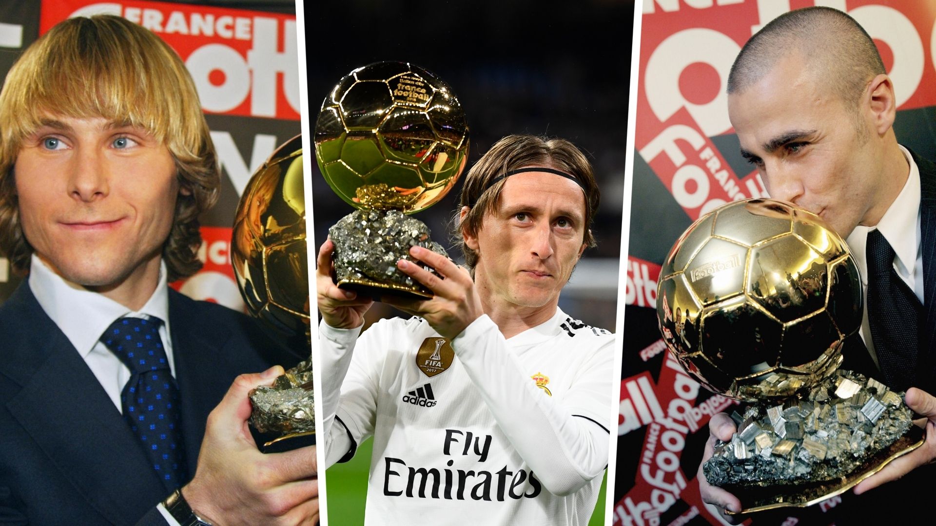 Pavel Nedvěd - Luka Modric - Fabio Cannavaro