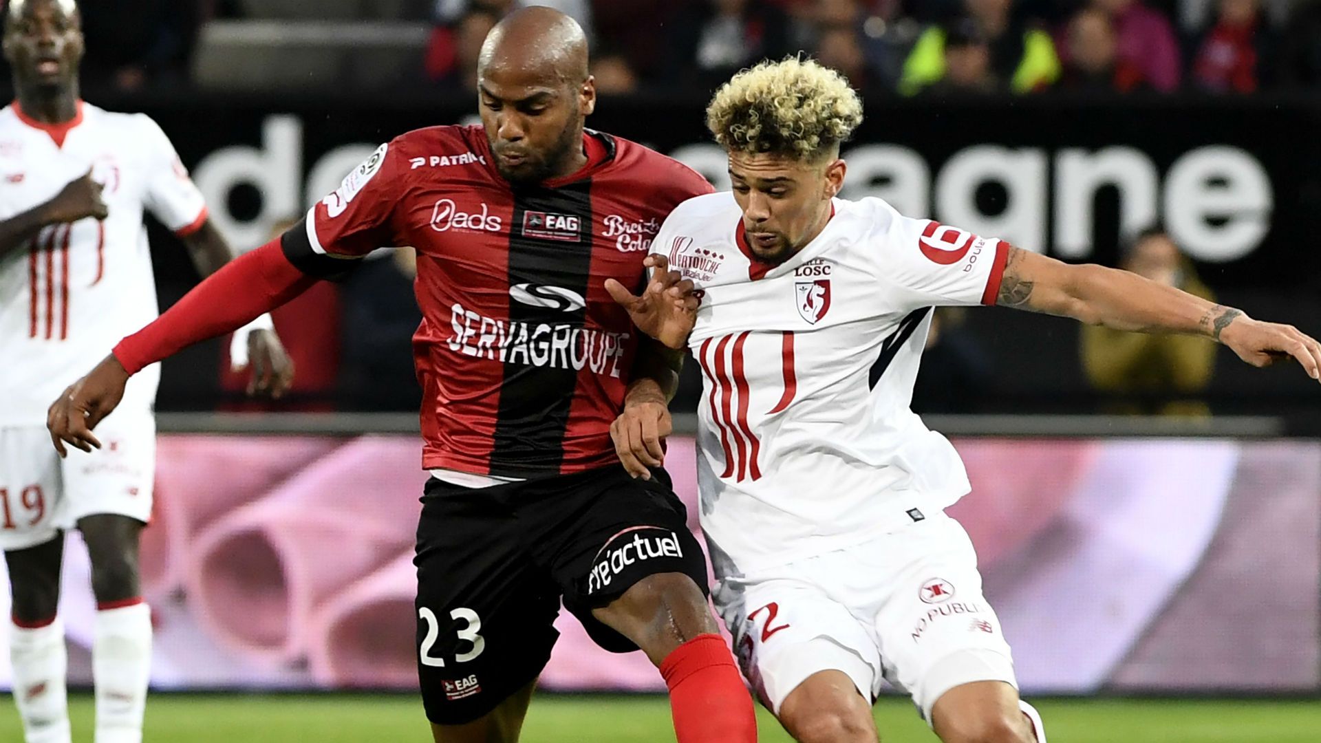 Jimmy Briand Kevin Malcuit Guingamp Lille Ligue 1 16092017
