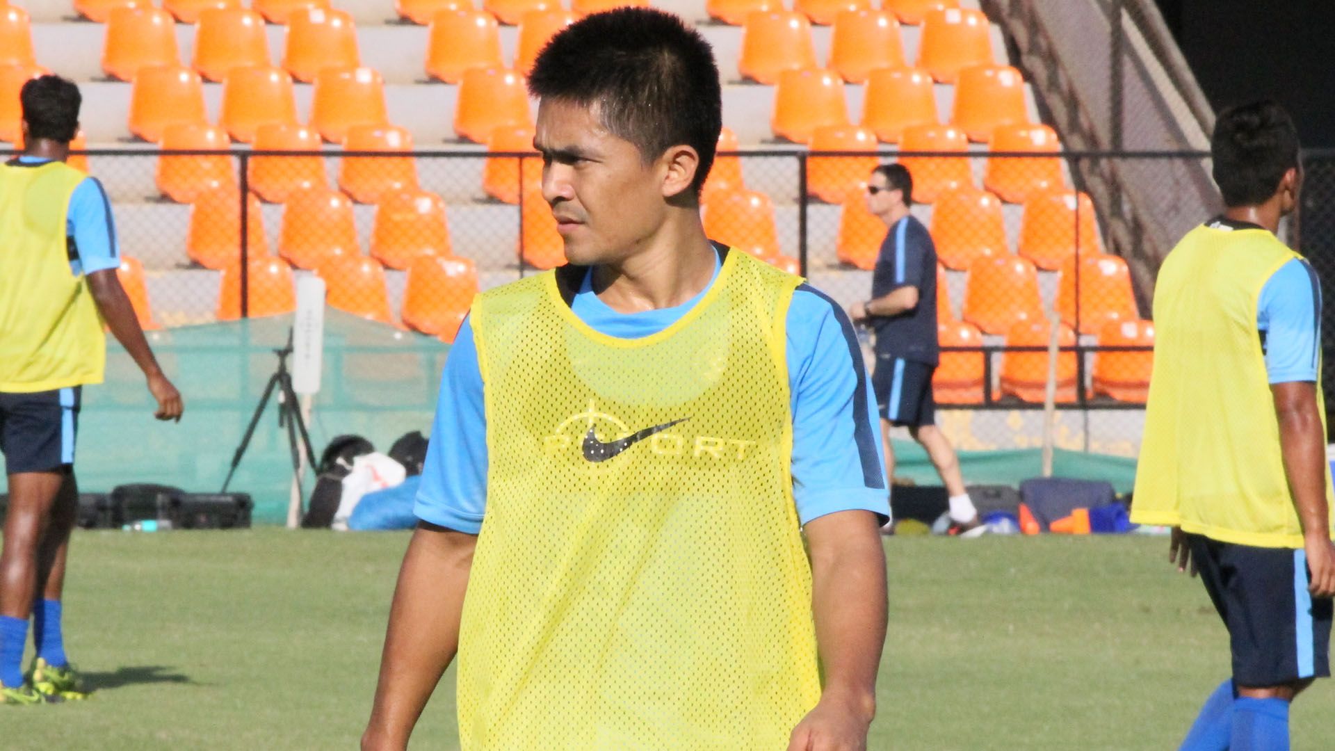 Sunil Chhetri Indian National Team training session