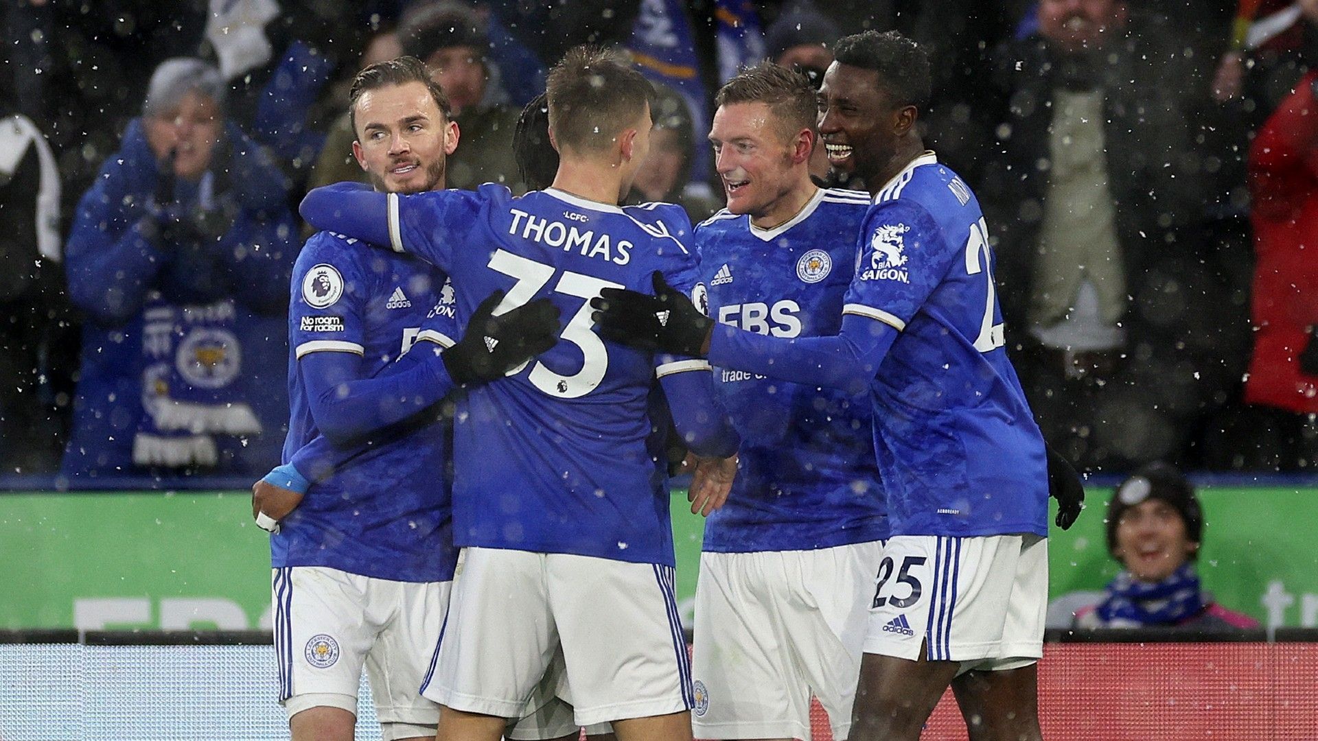 Jamie Vardy Leicester vs Watford Premier League 2021-22