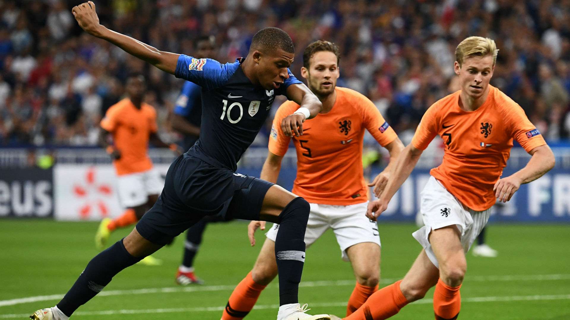 Kylian Mbappe Frenckie De Jong France Netherlands Nations League 09092018