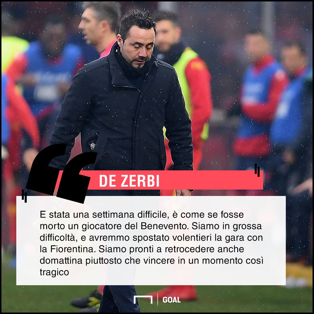 Roberto De Zerbi su Fiorentina-Benevento PS ita