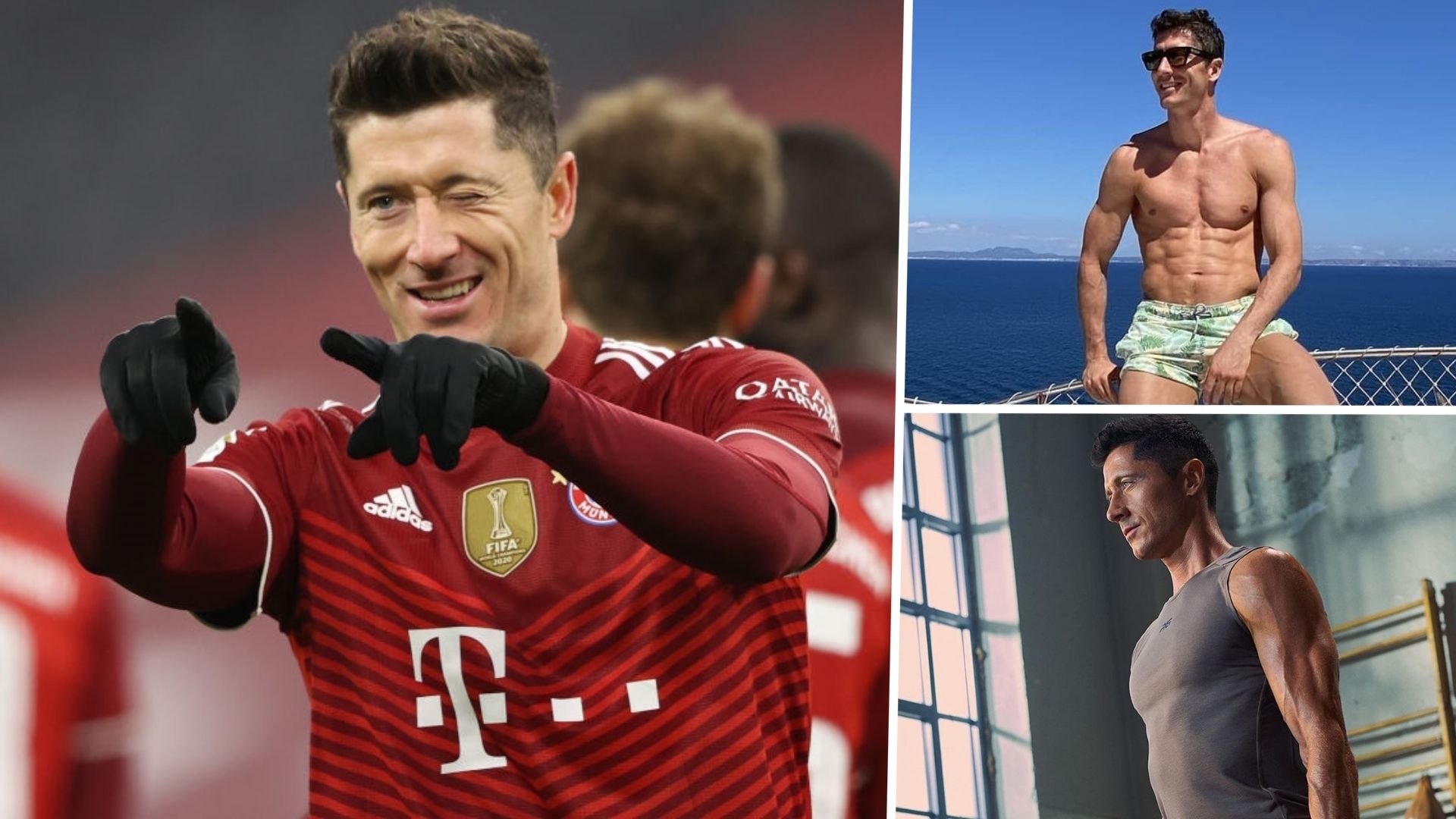 El cambio físico de Roberto Lewandowski gracias a la alimentación y el ejercicio