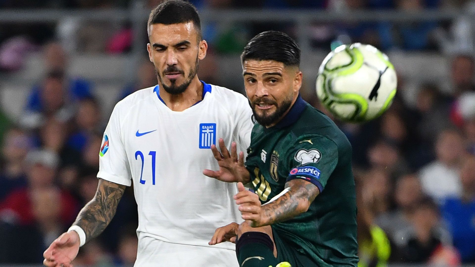 Insigne Italy Greece