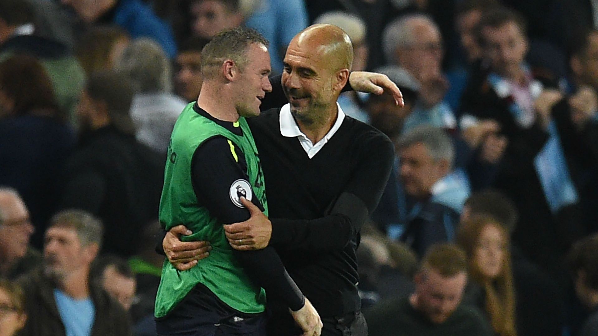 Pep Guardiola Wayne Rooney Manchester City Everton Premier League
