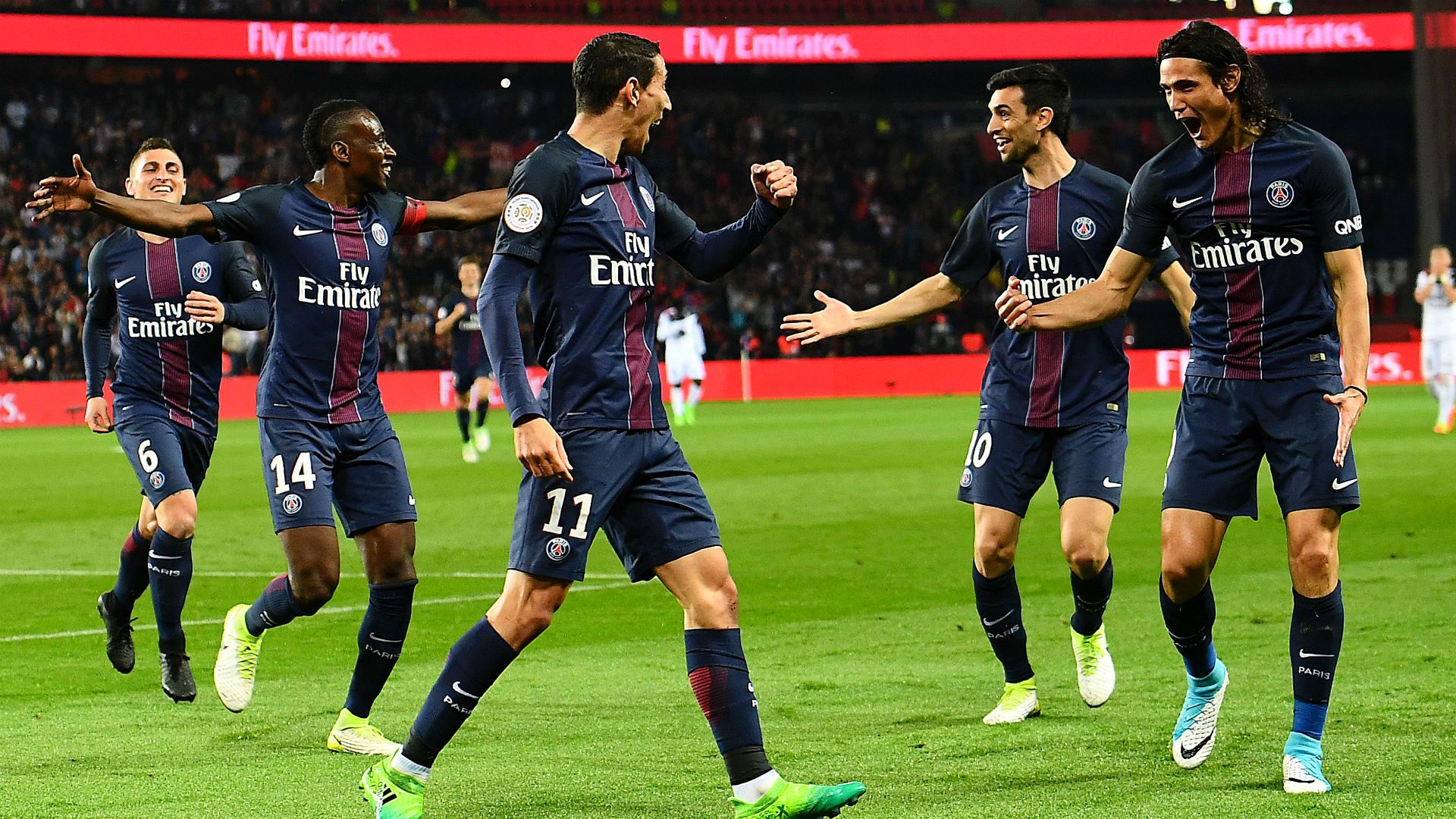 Edinson Cavani PSG Guingamp Ligue 1 09042017