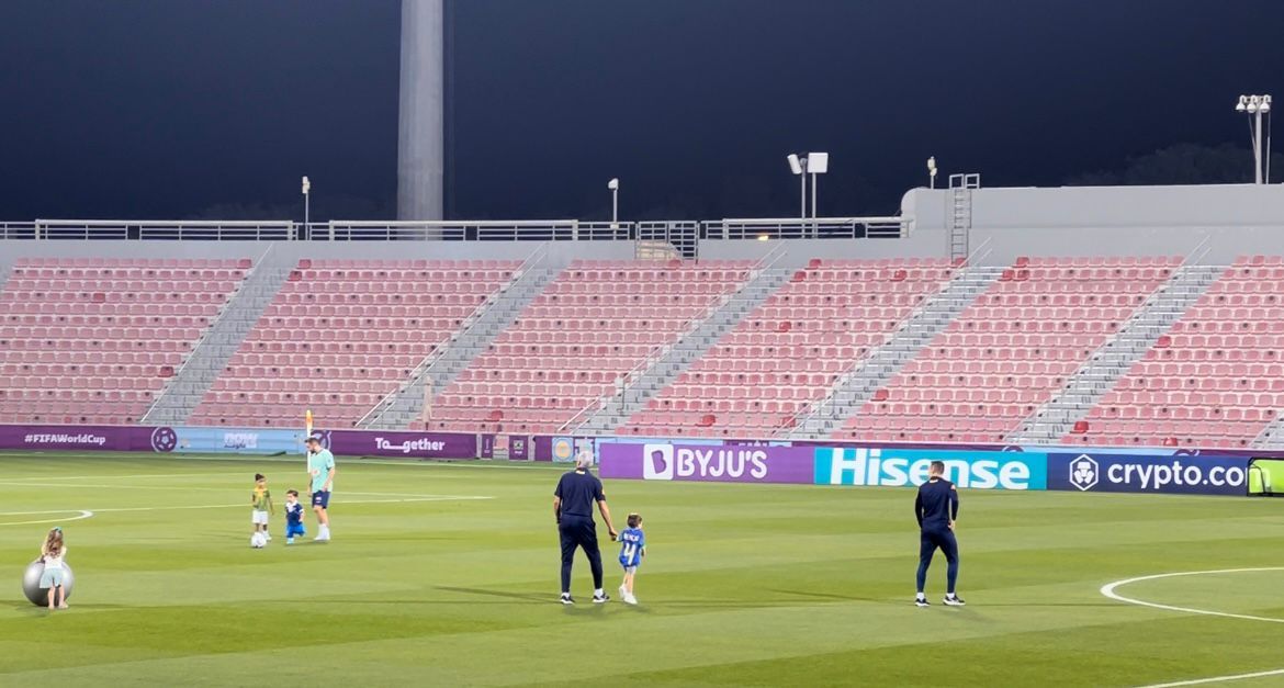 Treino seleção brasileira famílias