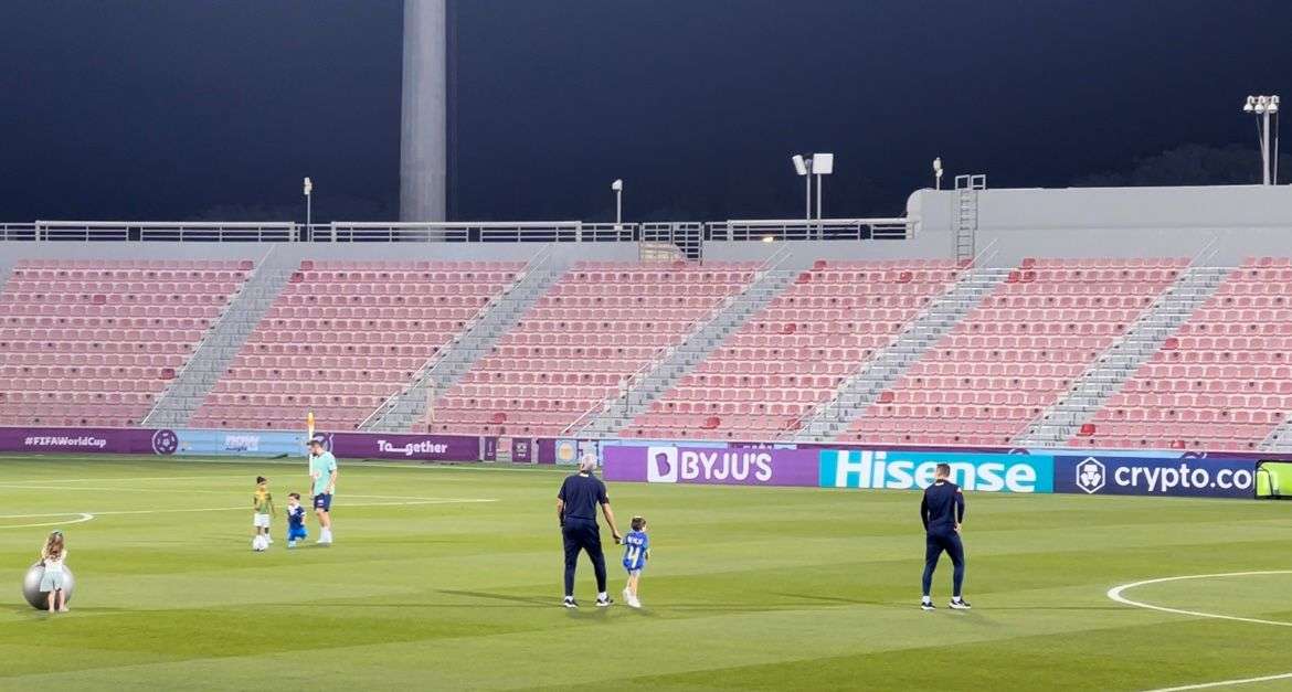 Treino seleção brasileira famílias