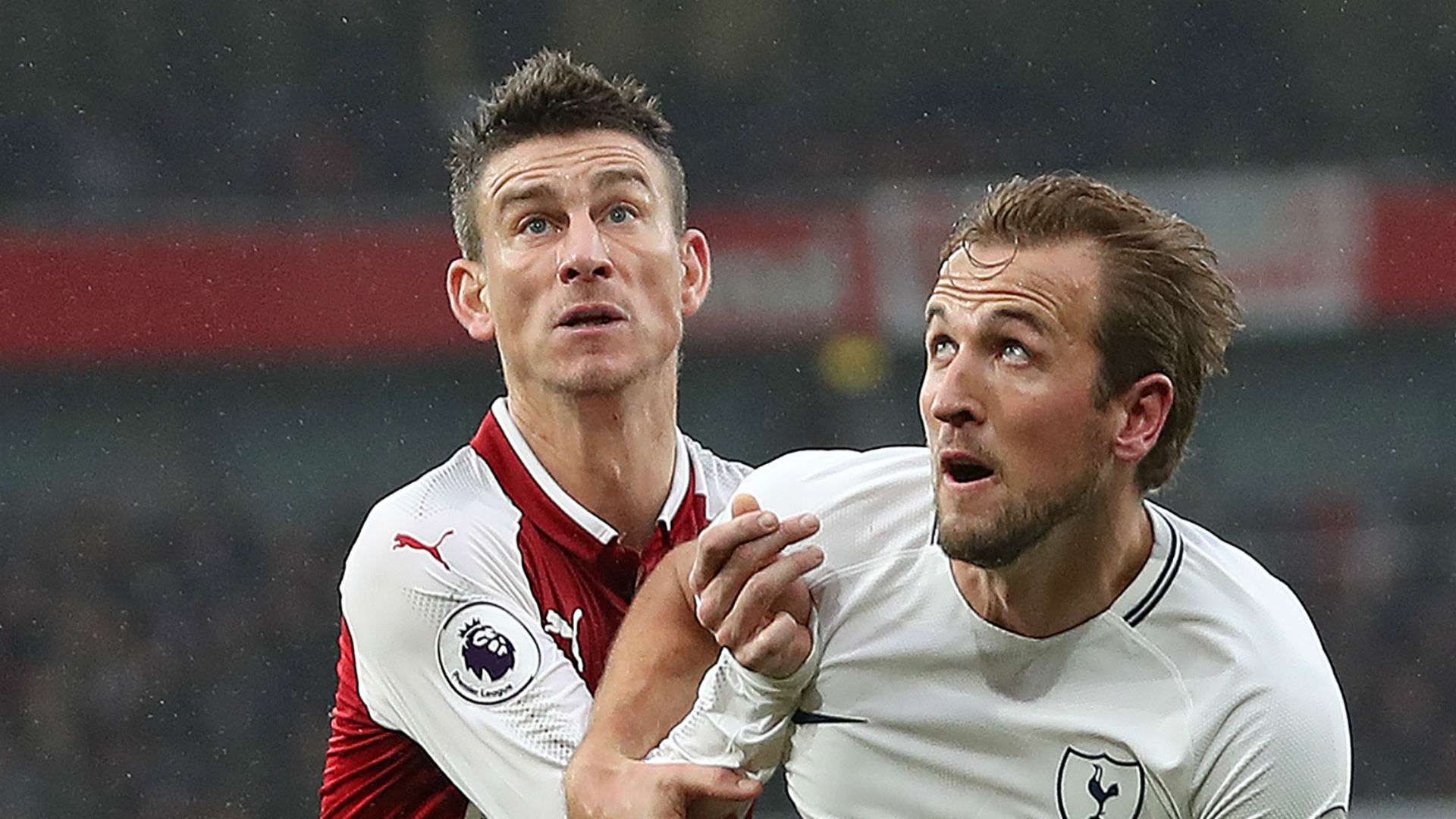 Laurent Koscielny Arsenal Harry Kane Tottenham 2017