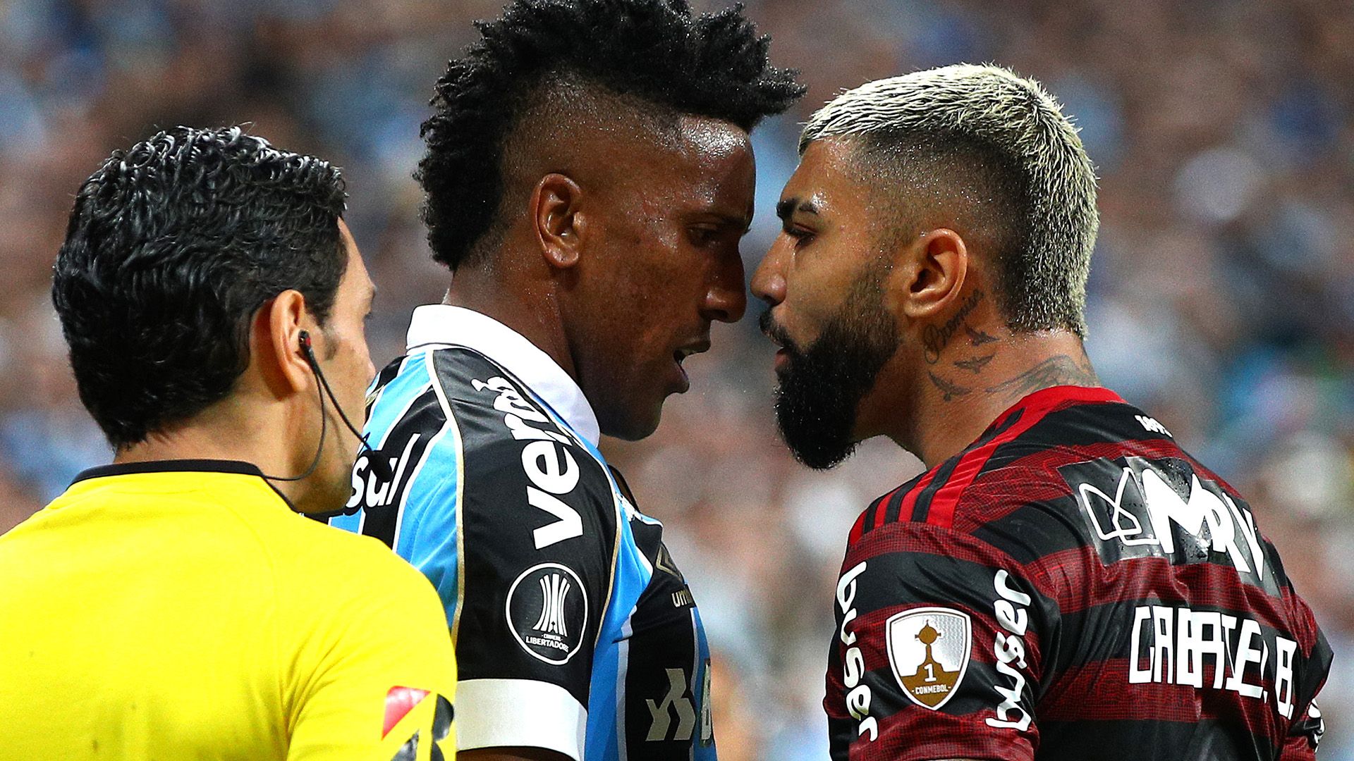 Cortez Gabigol Grêmio Flamengo Libertadores 02102019