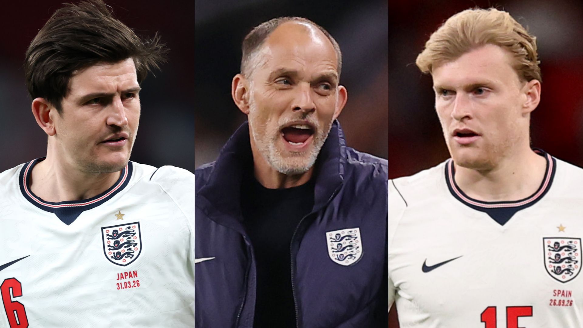 Thomas Tuchel Harry Maguire Jarrad Branthwaite England 2026