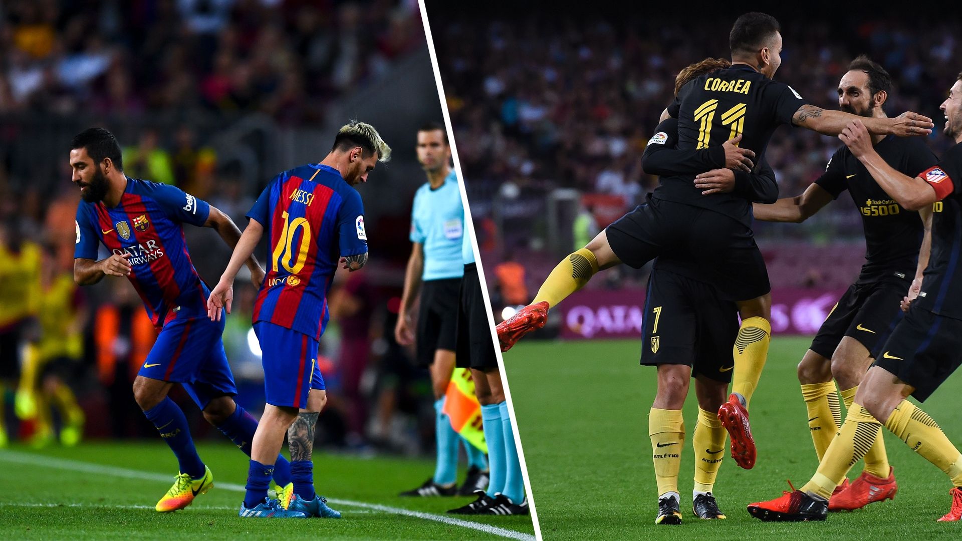 Cambio Messi Gol Correa Barcelona Atletico Madrid 21092016