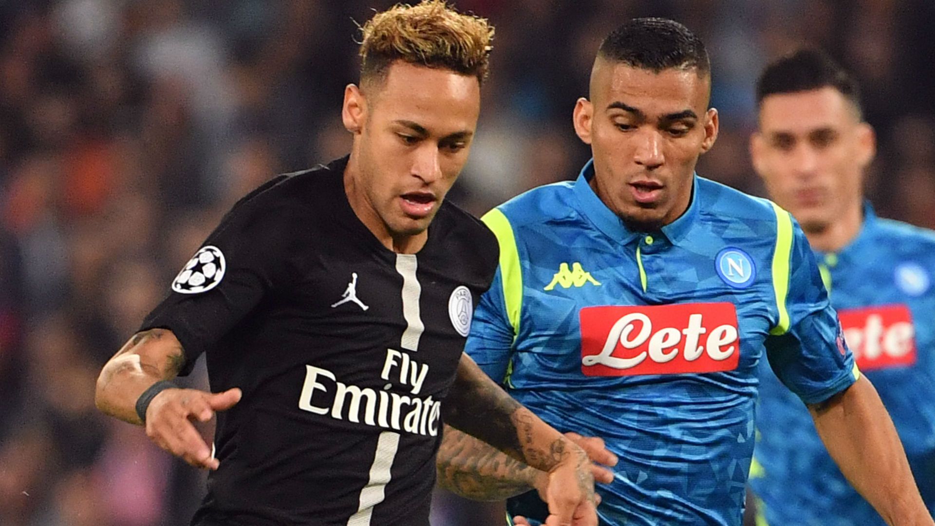 Neymar Allan Napoli PSG Champions League