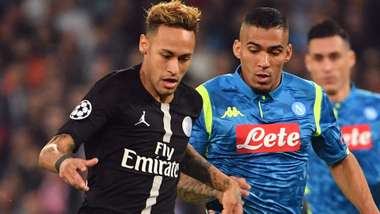 Neymar Allan Napoli PSG Champions League