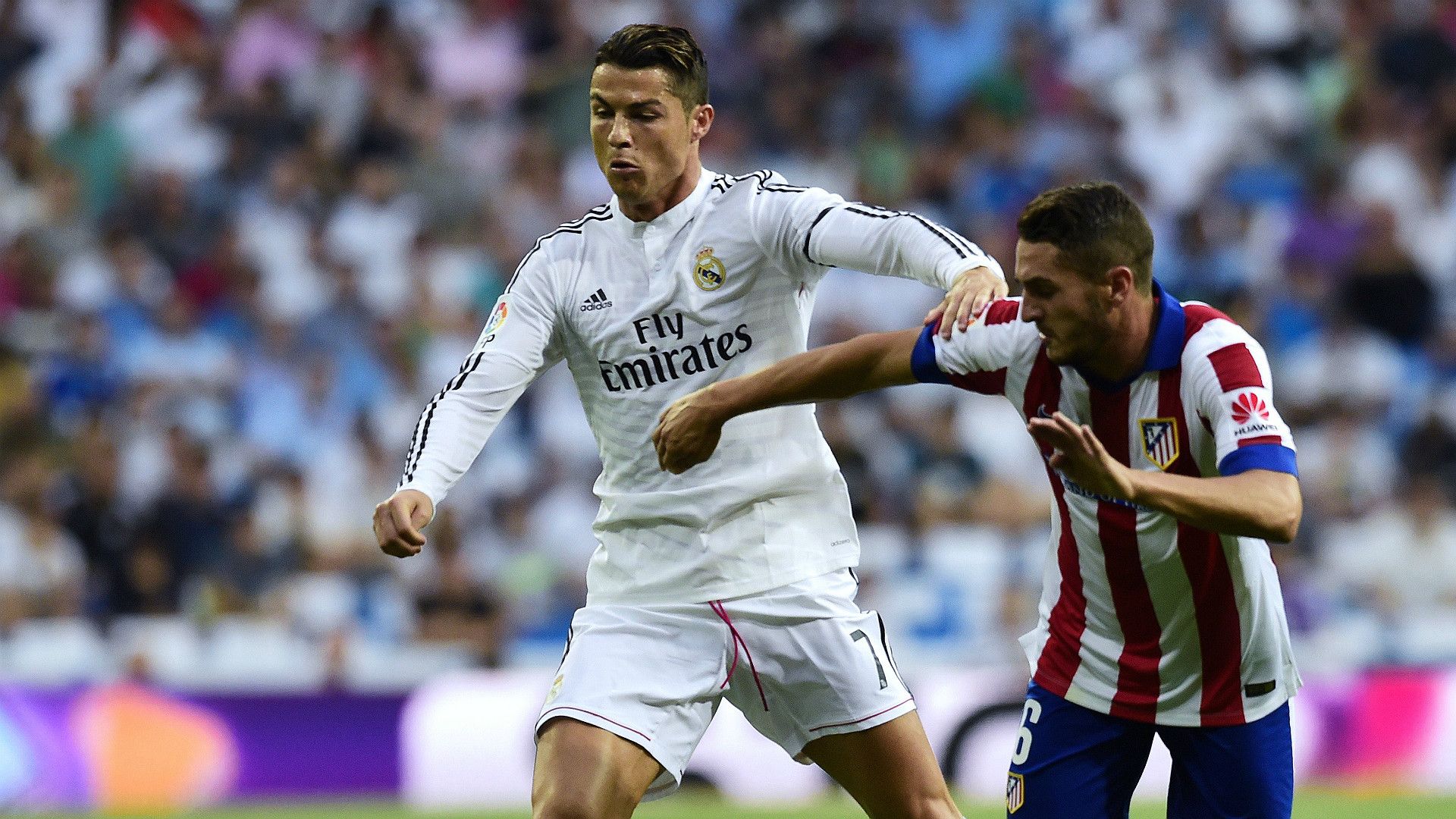 Cristiano Ronaldo Koke Real Madrid Atletico Madrid La Liga 130914