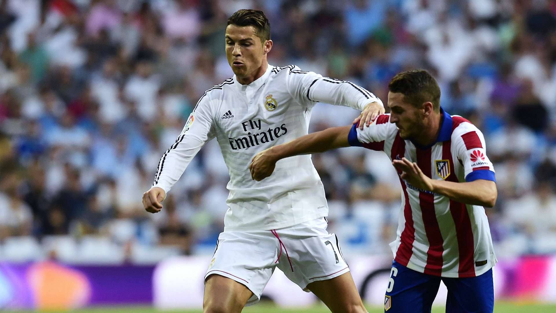 Cristiano Ronaldo Koke Real Madrid Atletico Madrid La Liga 130914