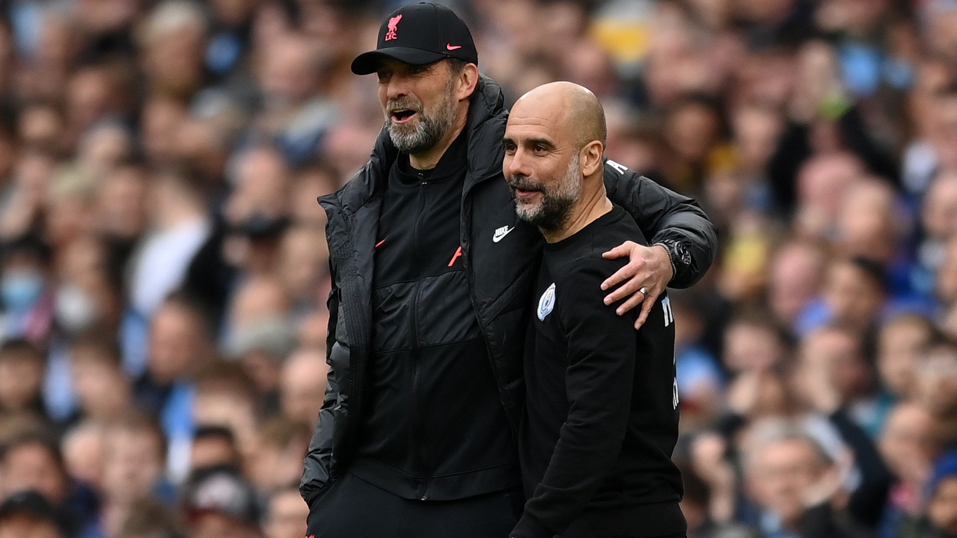 Jurgen Klopp Pep Guardiola Liverpool Man City