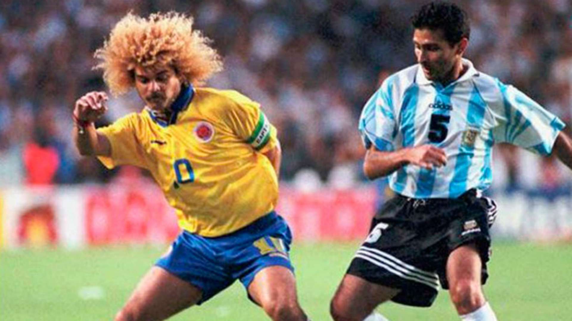 Leonardo Astrada Carlos Valderrama Argentina Colombia Qualifier WC1998