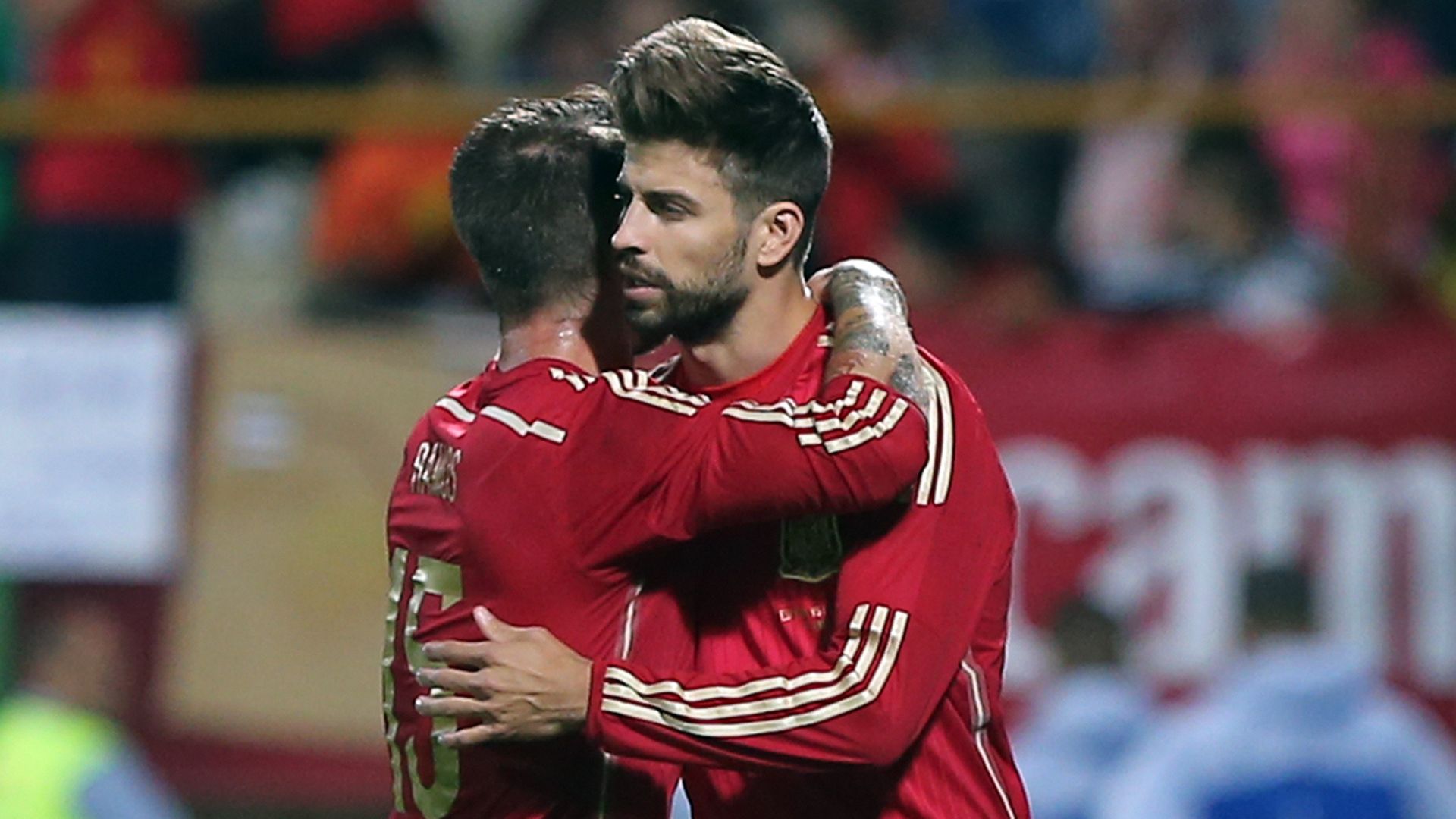 Sergio Ramos Gerard Pique Spanien 11062015