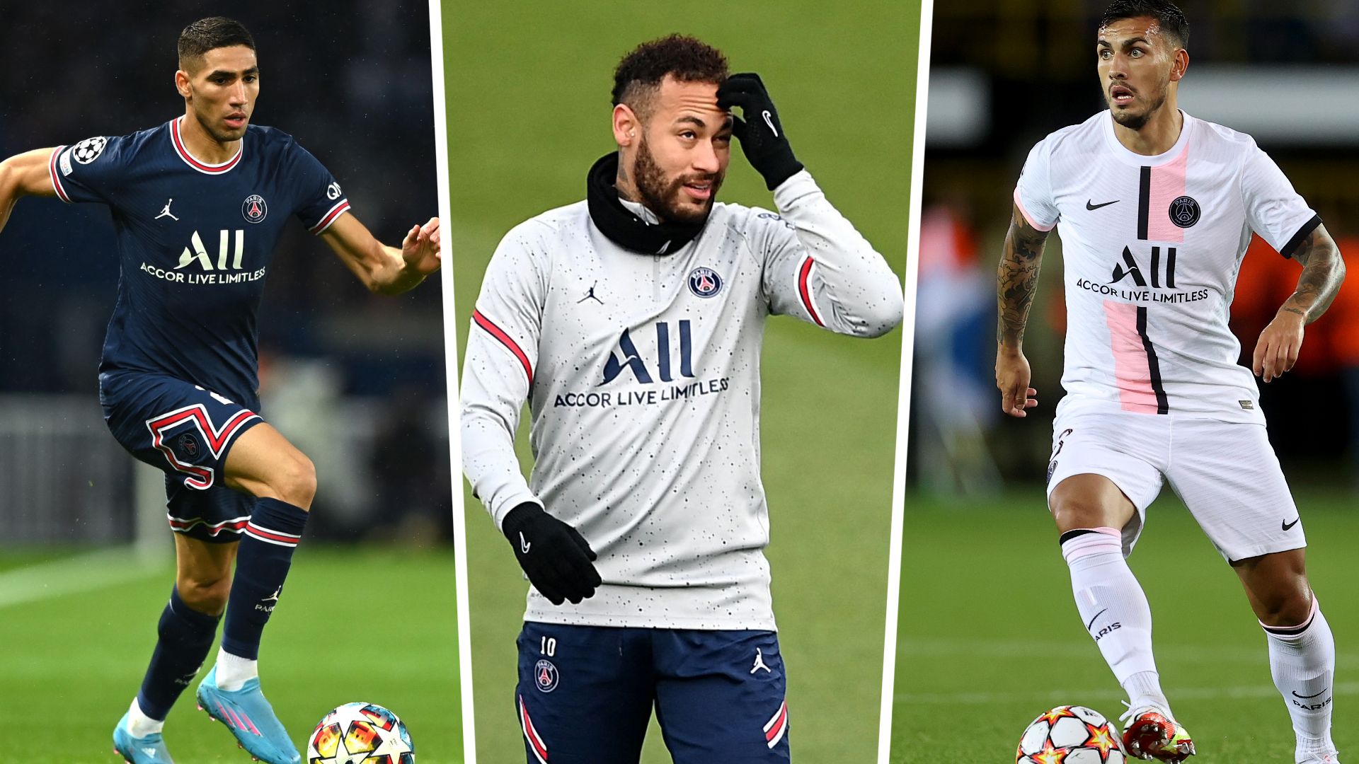 Achraf Neymar Paredes PSG