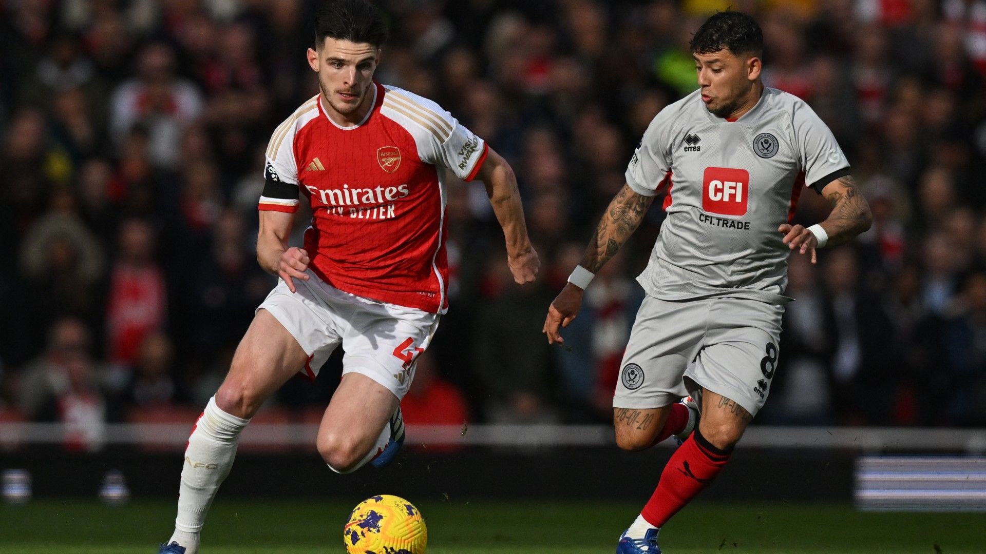 Declan Rice Arsenal Sheffield United