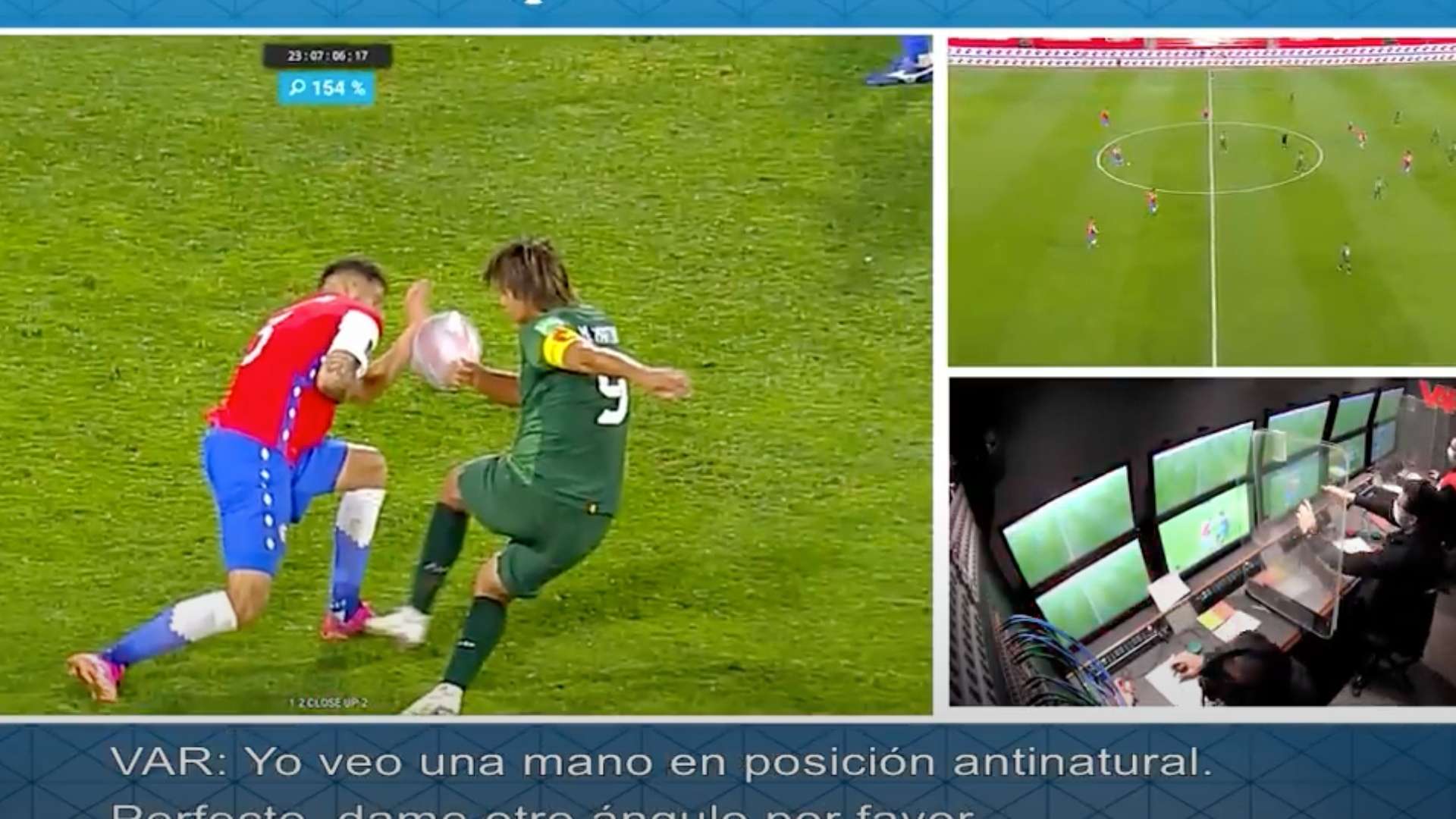 VAR Eber Aquino Maripán Martins Chile Bolivia 080621