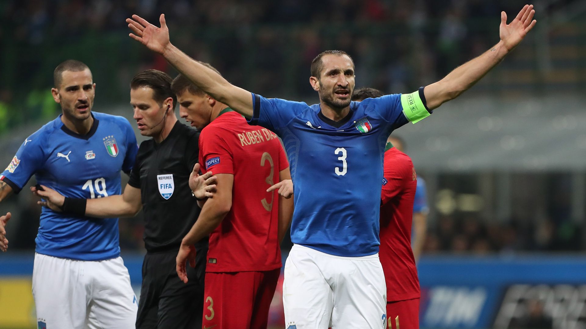 Giorgio Chiellini Italy Portugal