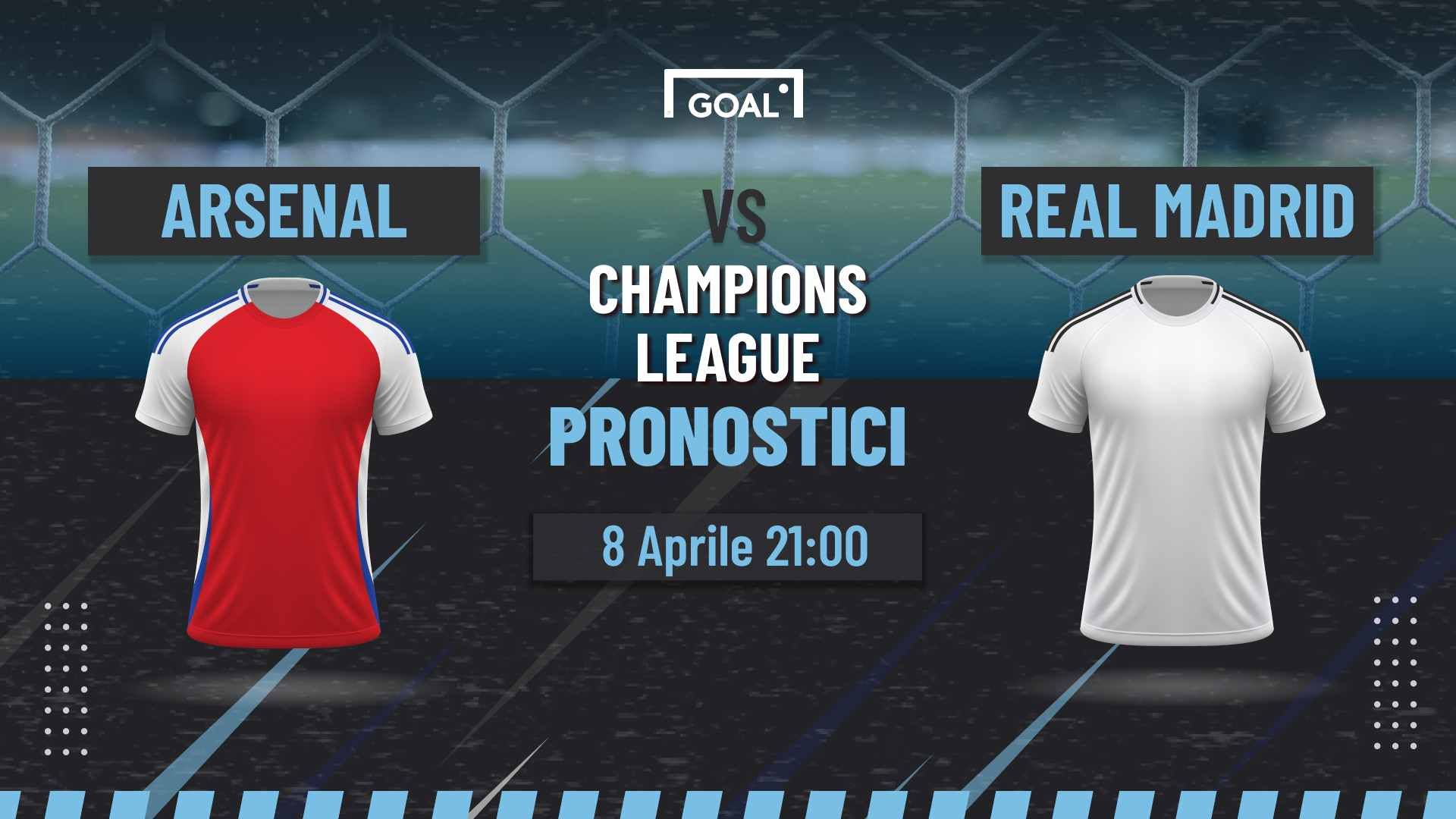 pronostici Arsenal - Real Madrid