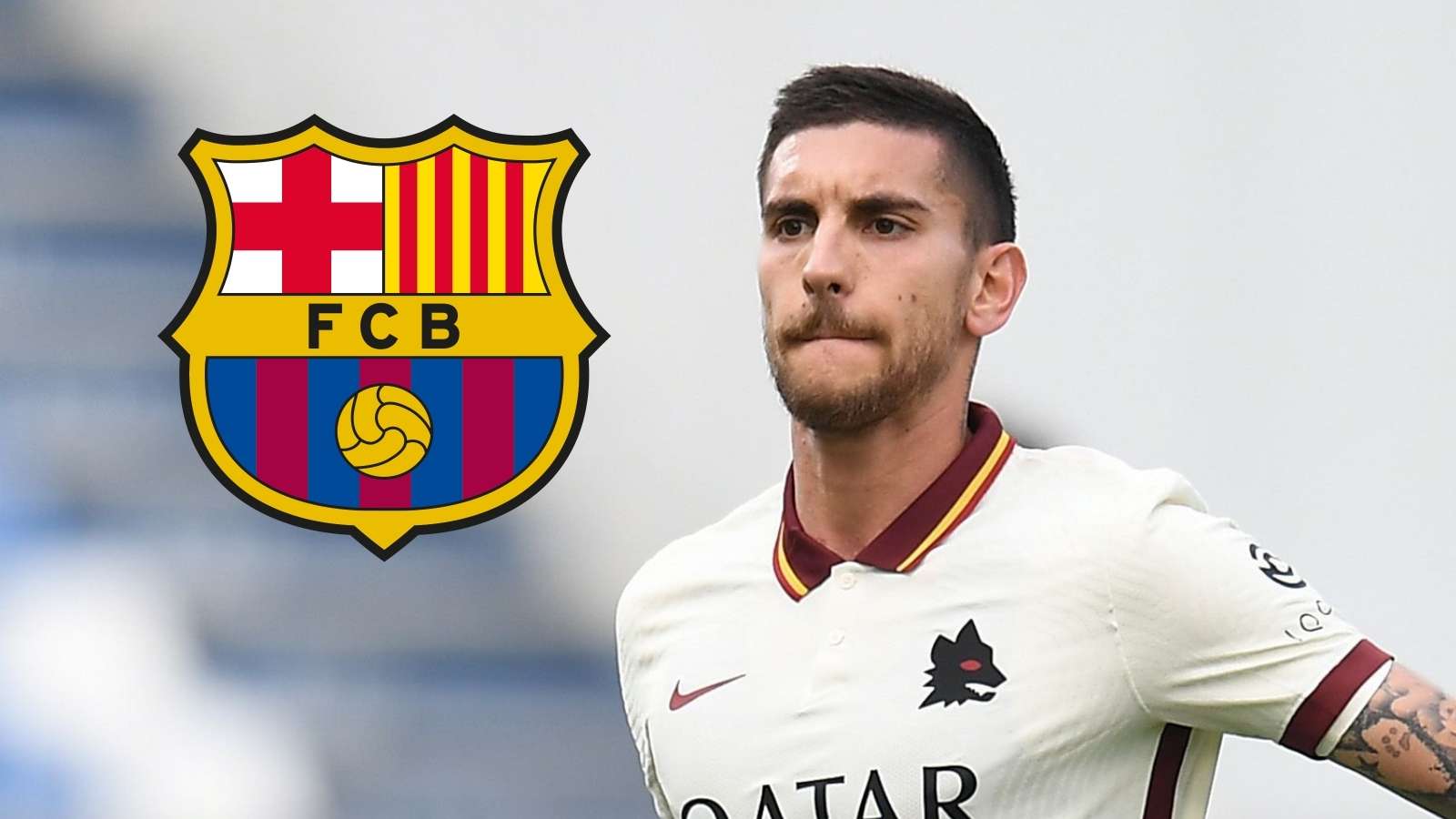 Lorenzo Pellegrini AS Roma Barcelona