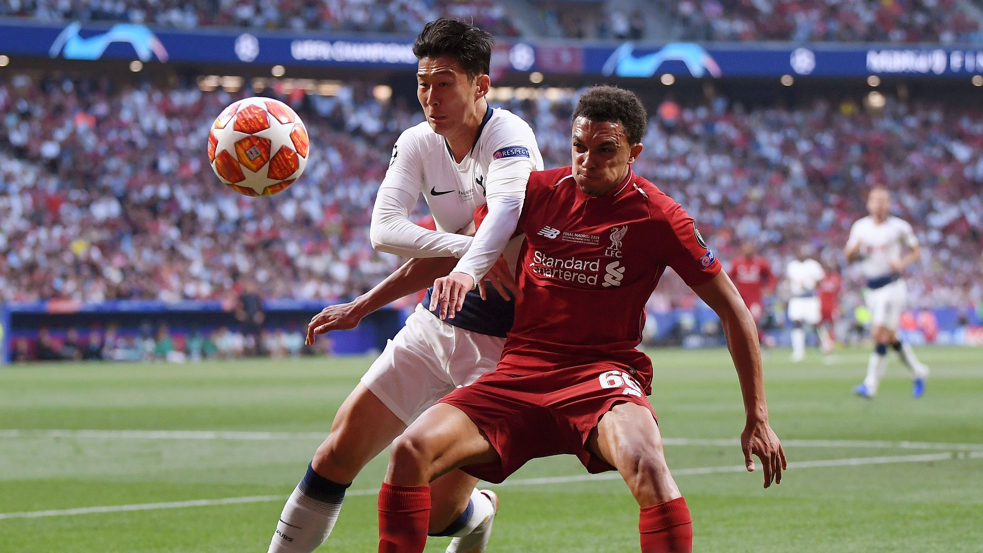Heung-Min Son Trent Alexander-Arnold Liverpool Tottenham Champions League final 2019