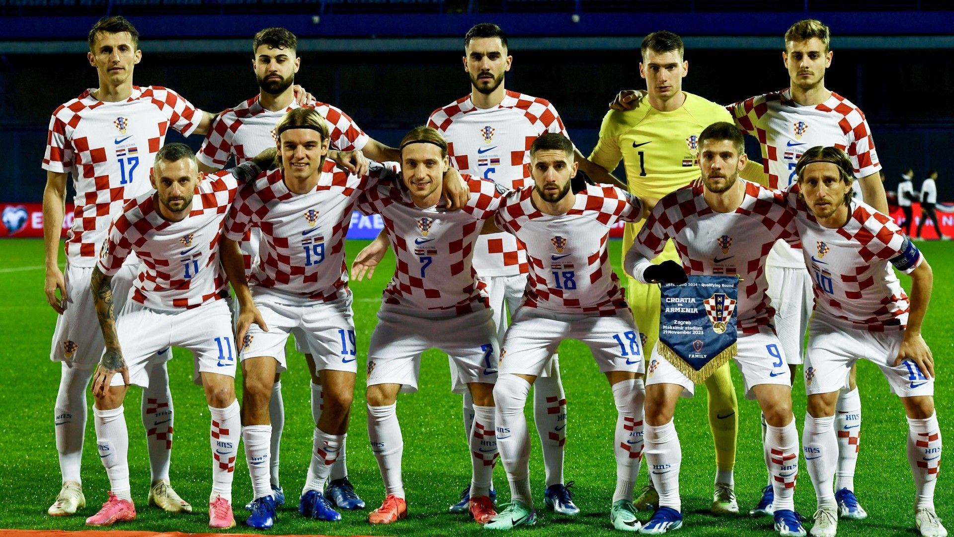 croatia-team photo-20231121-EURO-2024-QUALIFIER-CRO-ARM