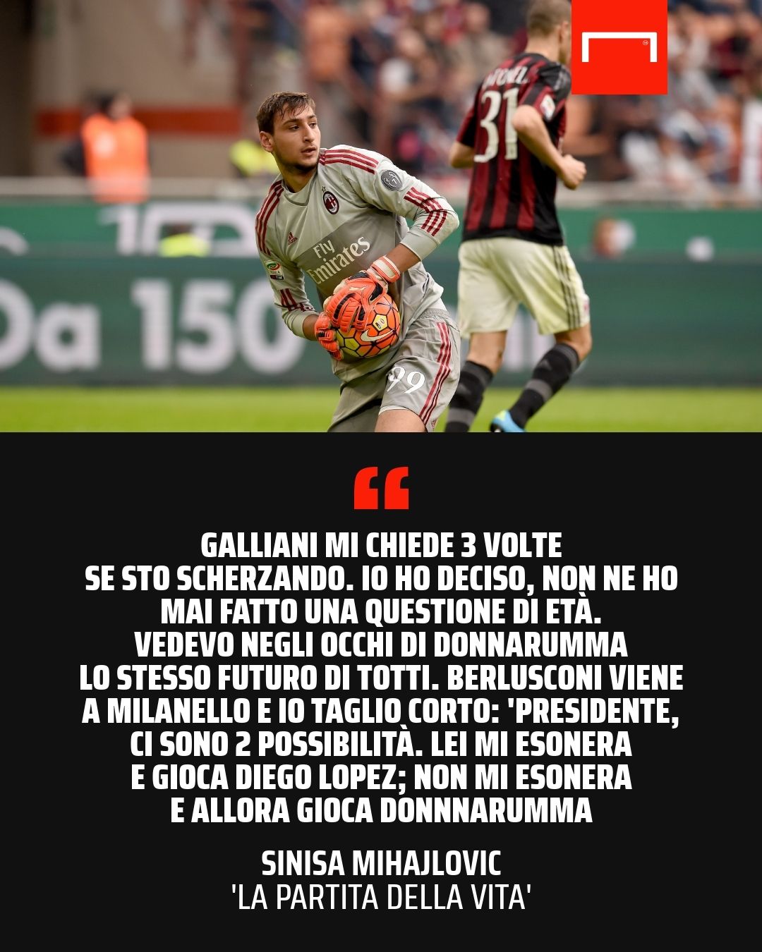PS Mihajlovic-Donnarumma