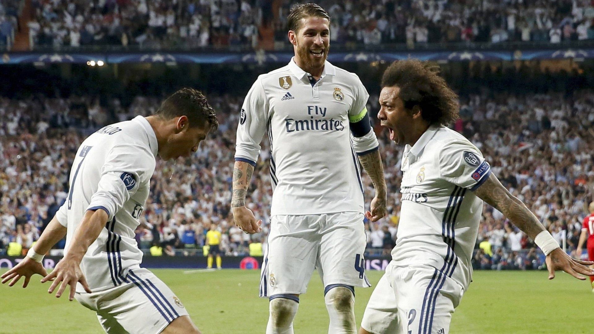 Cristiano Ronaldo Marcelo Sergio Ramos Real Madrid FC Bayern 2017