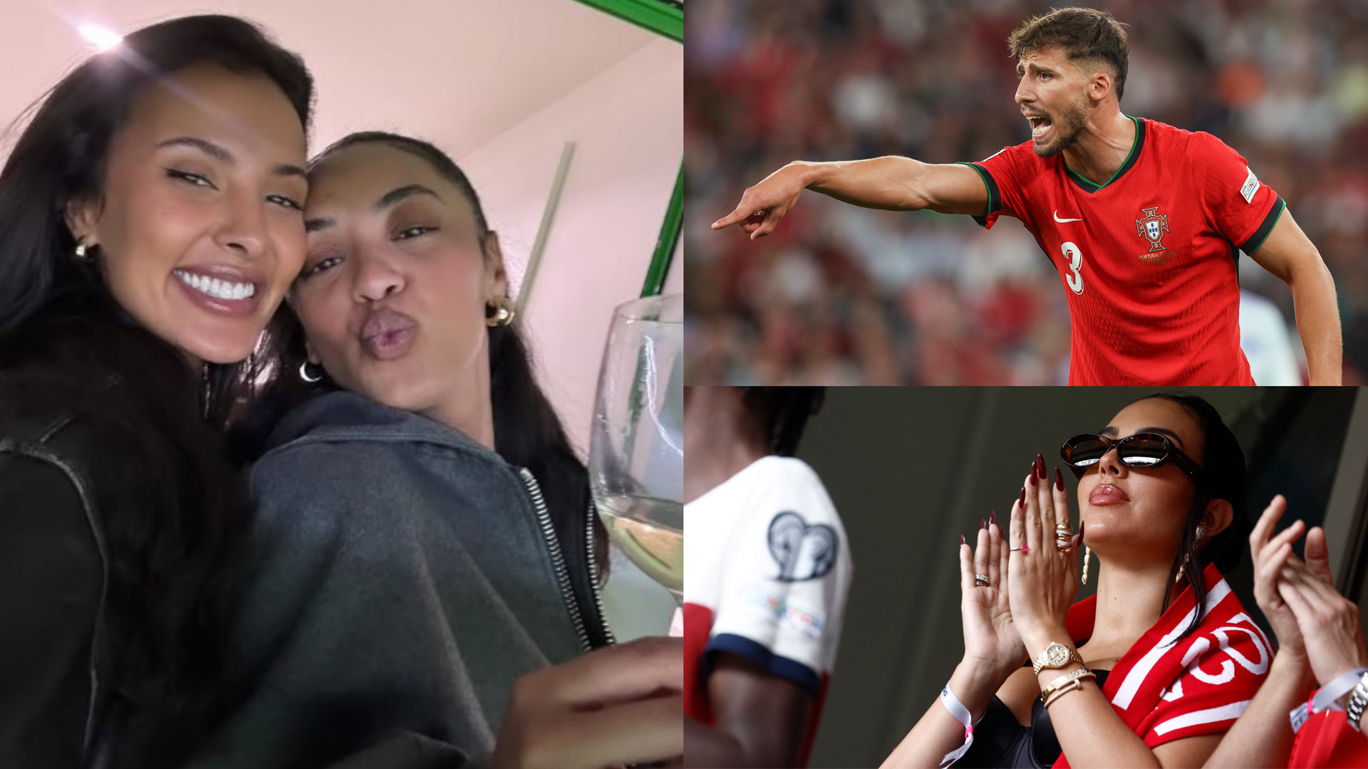 Maya Jama joins Cristiano Ronaldo’s girlfriend Georgina Rodriguez at Portugal game - with Love Island host on hand to support Man City star boyfriend Ruben Dias